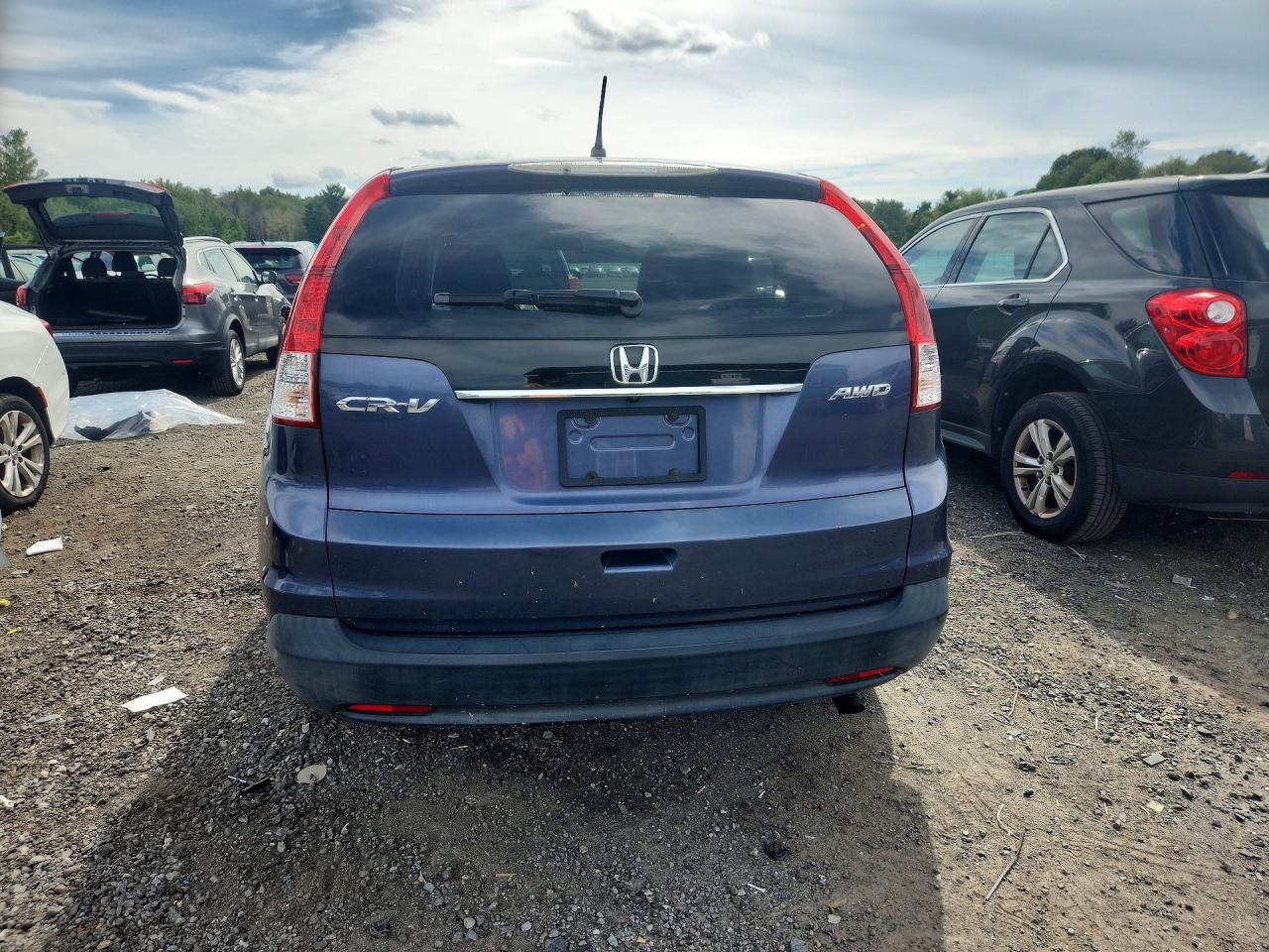 2013 Honda Cr-v Ex Blue vin: 2HKRM4H55DH634867