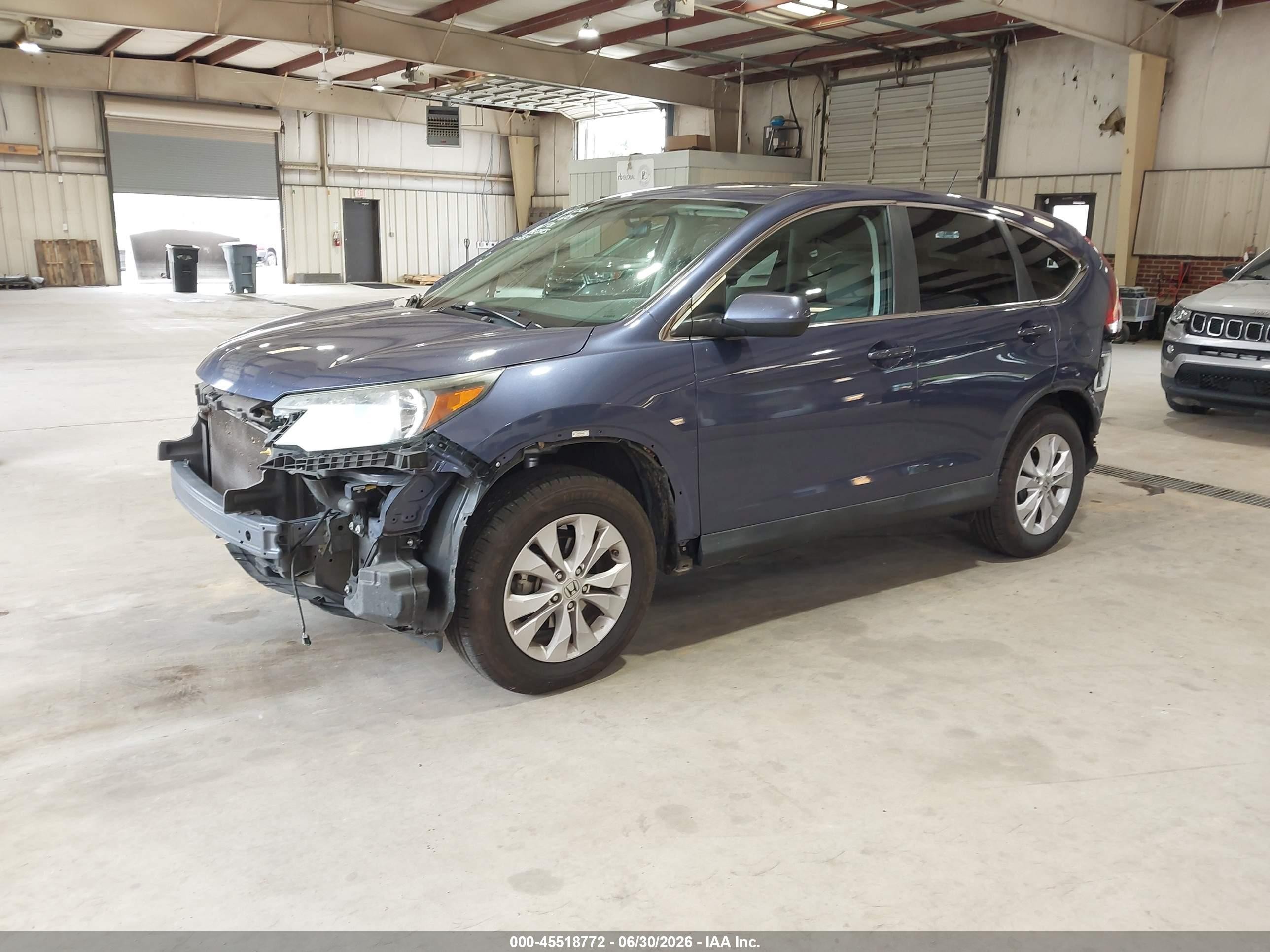 2013 Honda Cr-v Ex Blue vin: 2HKRM4H55DH683602