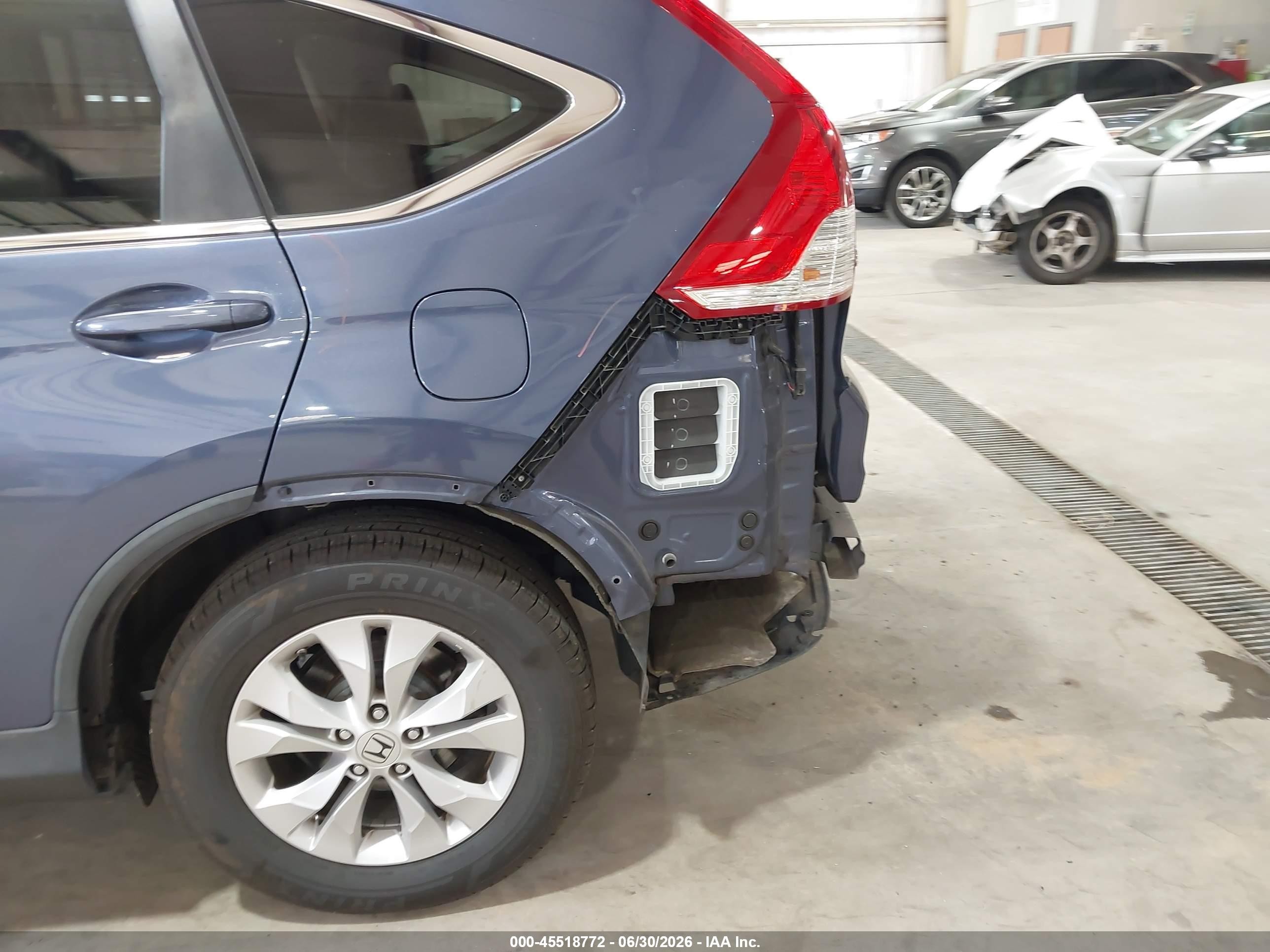 2013 Honda Cr-v Ex Blue vin: 2HKRM4H55DH683602