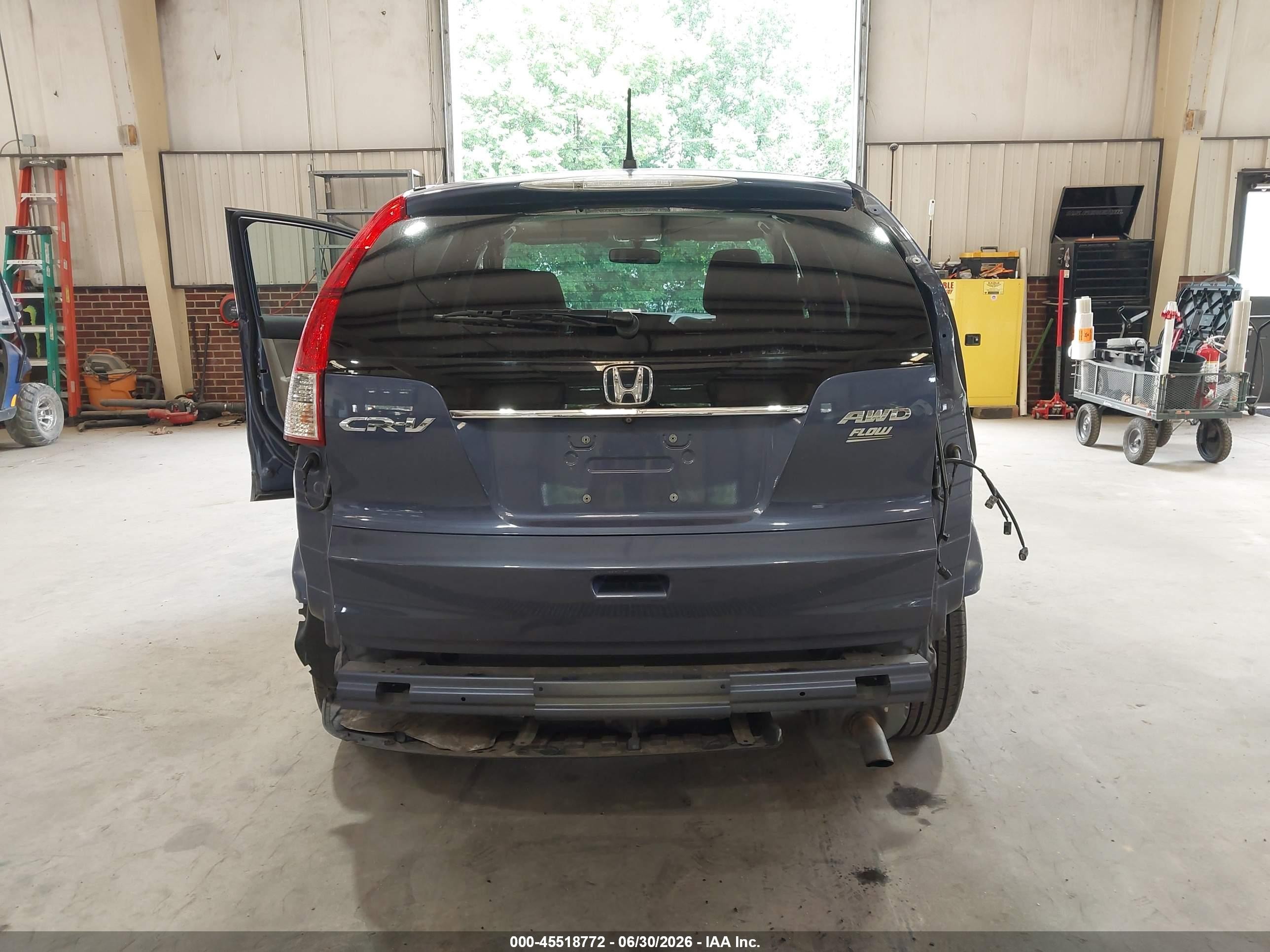 2013 Honda Cr-v Ex Blue vin: 2HKRM4H55DH683602