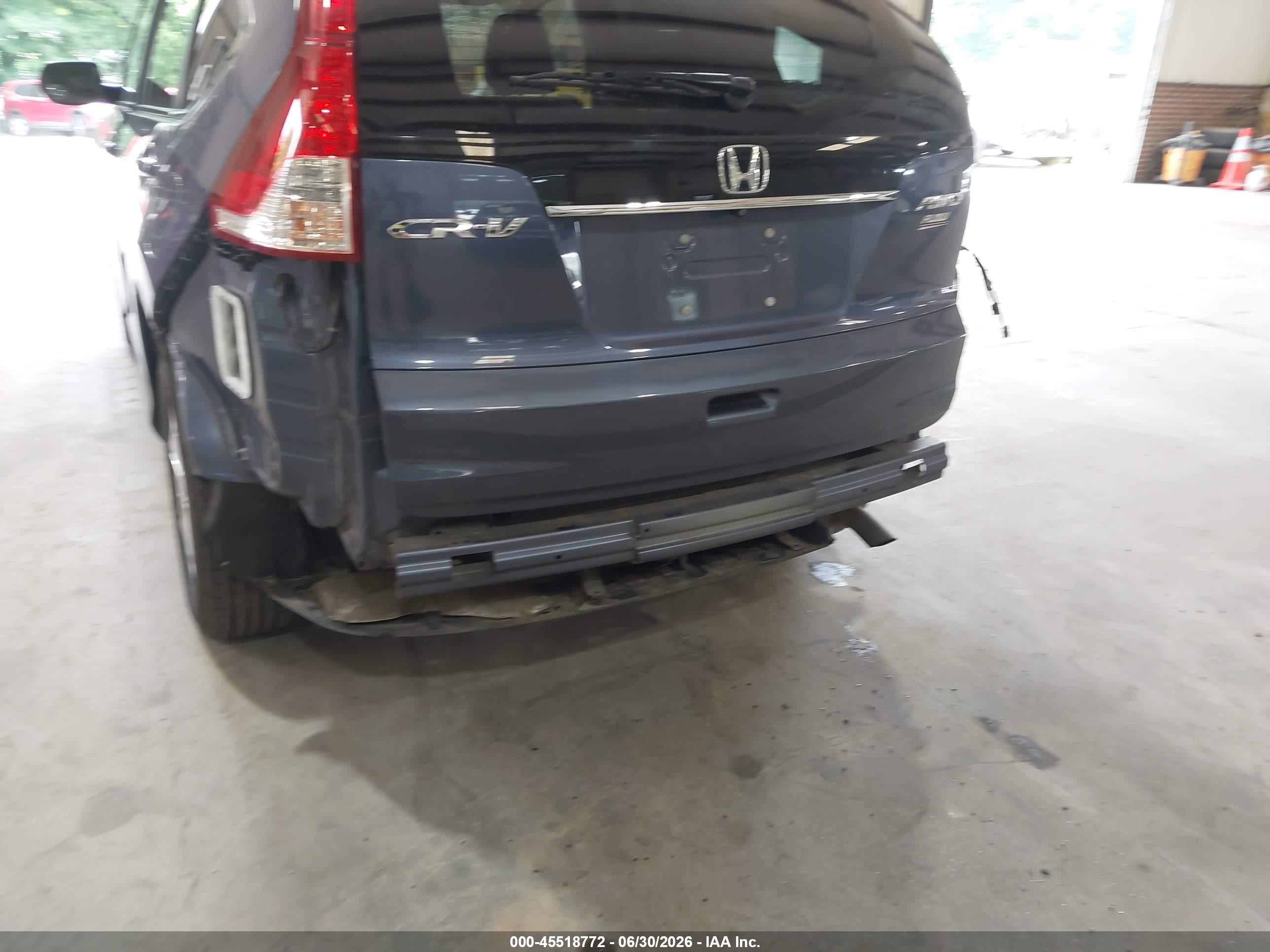2013 Honda Cr-v Ex Blue vin: 2HKRM4H55DH683602