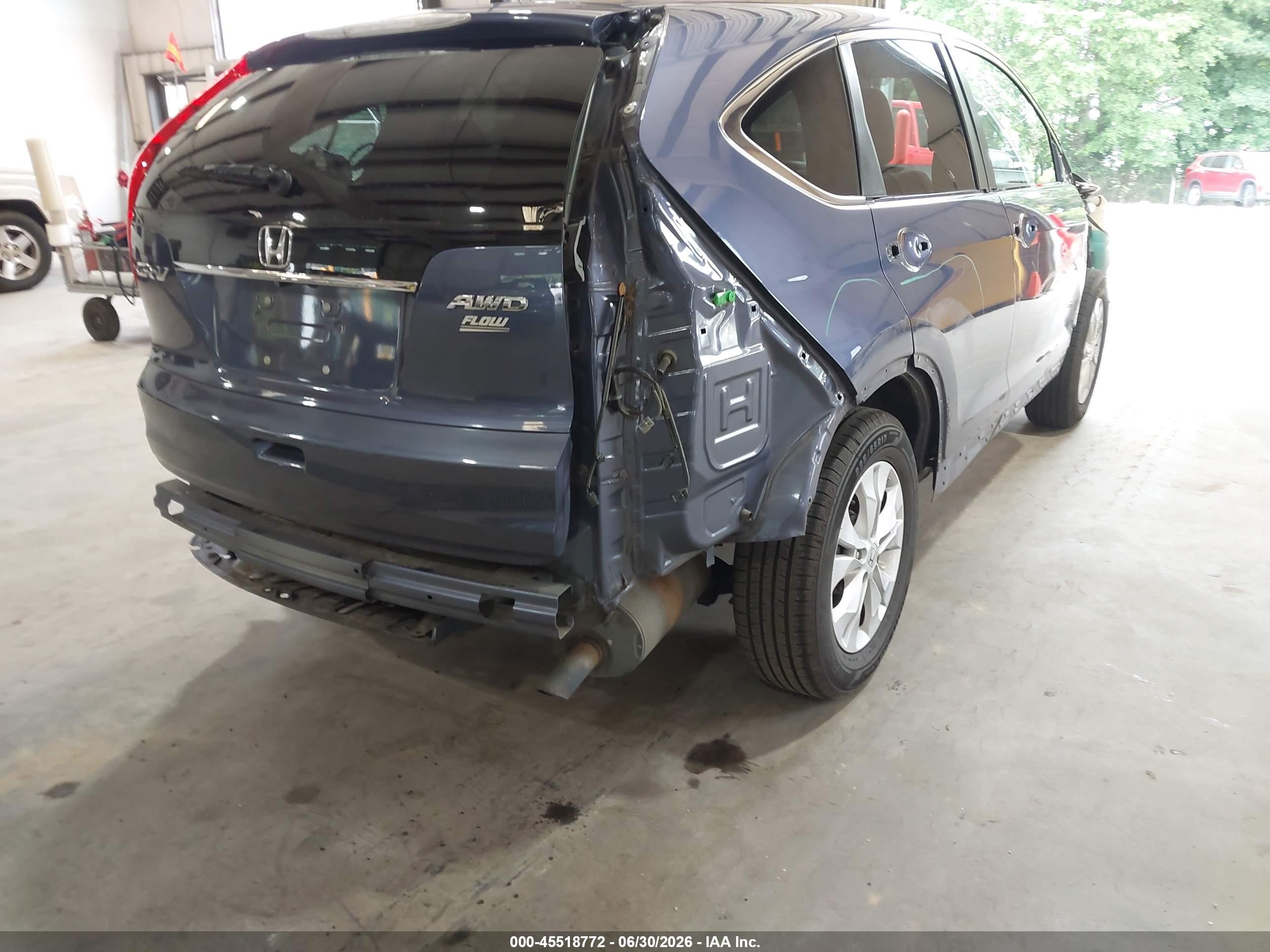 2013 Honda Cr-v Ex Blue vin: 2HKRM4H55DH683602