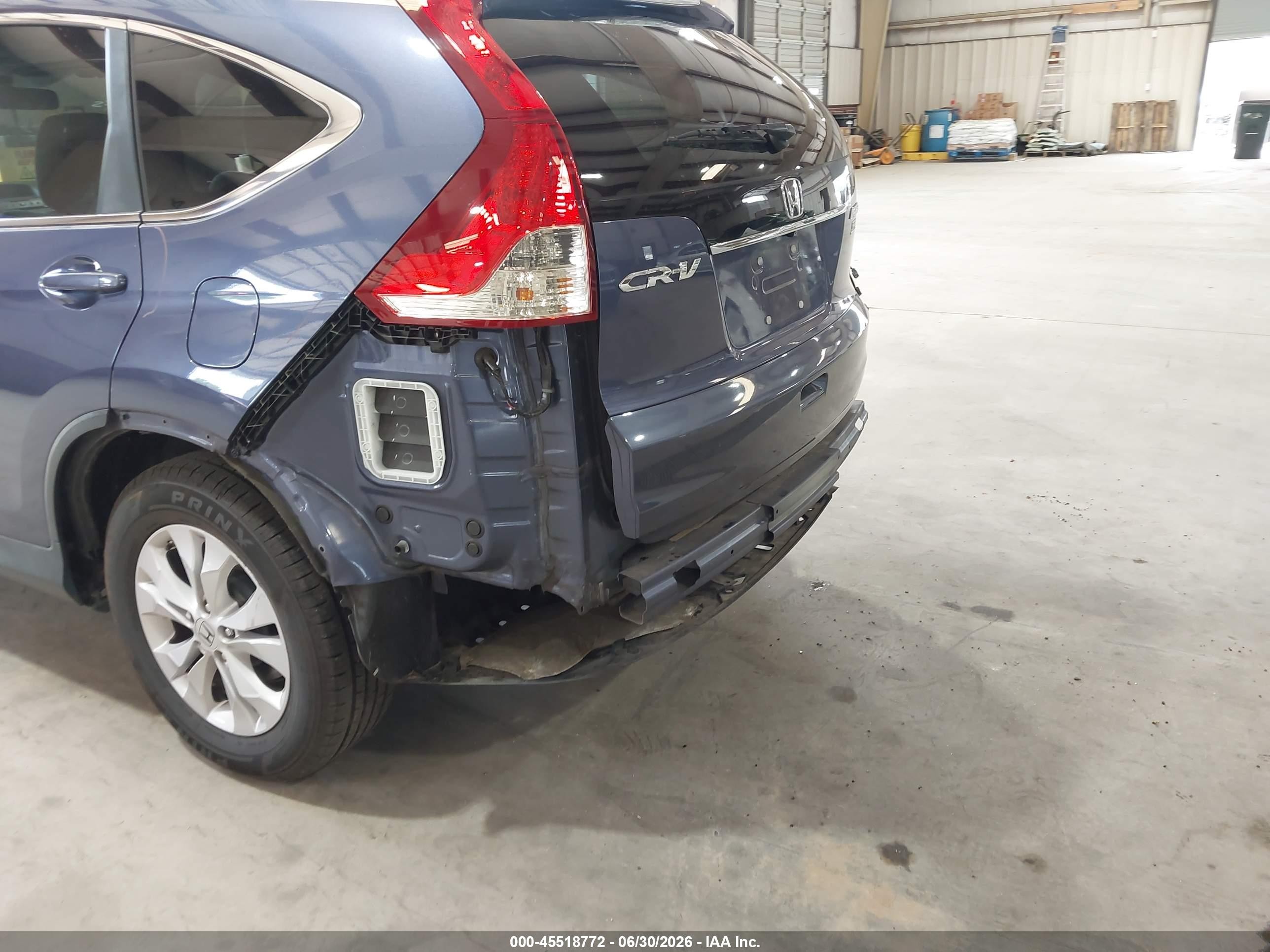 2013 Honda Cr-v Ex Blue vin: 2HKRM4H55DH683602