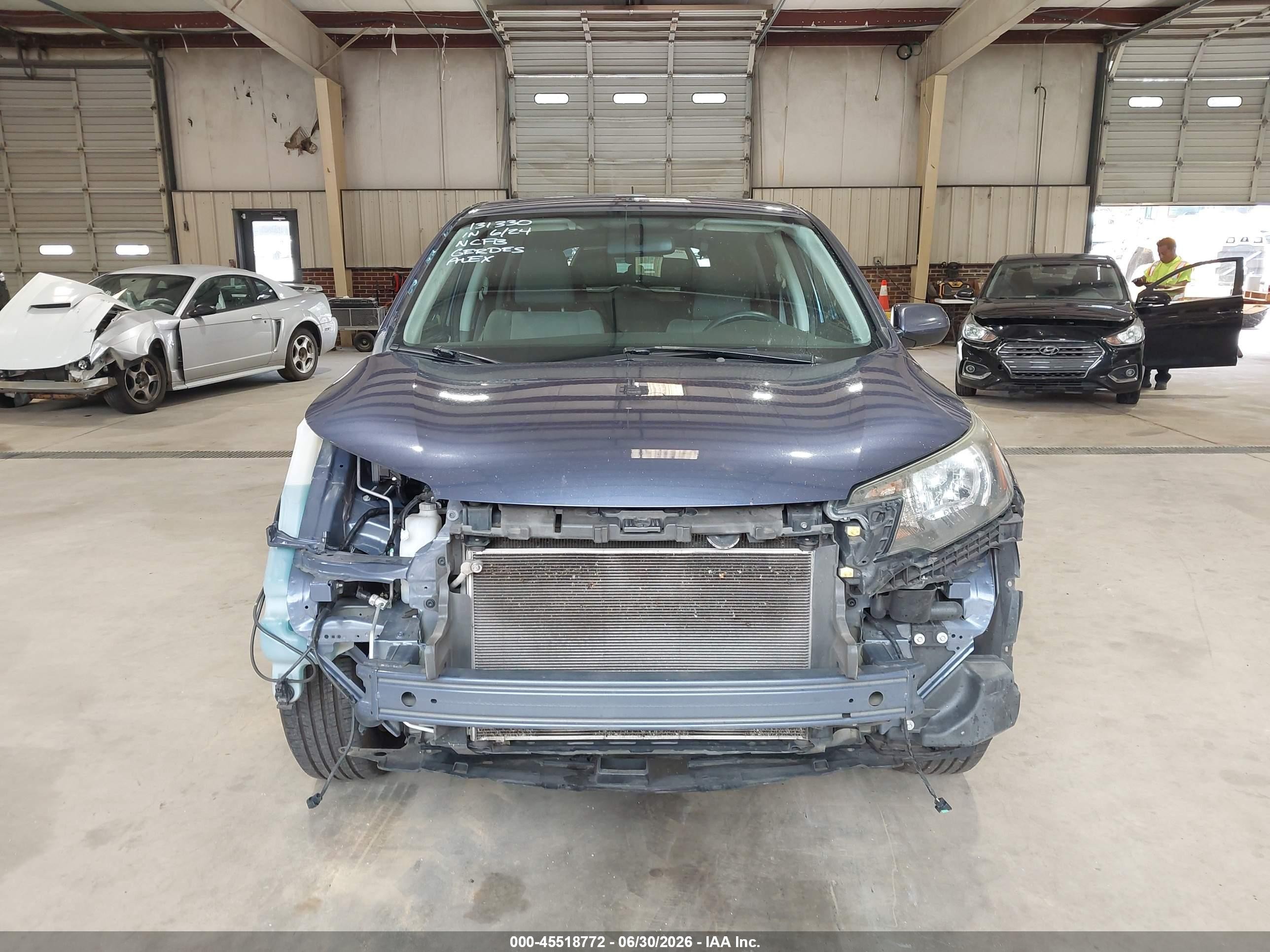 2013 Honda Cr-v Ex Blue vin: 2HKRM4H55DH683602