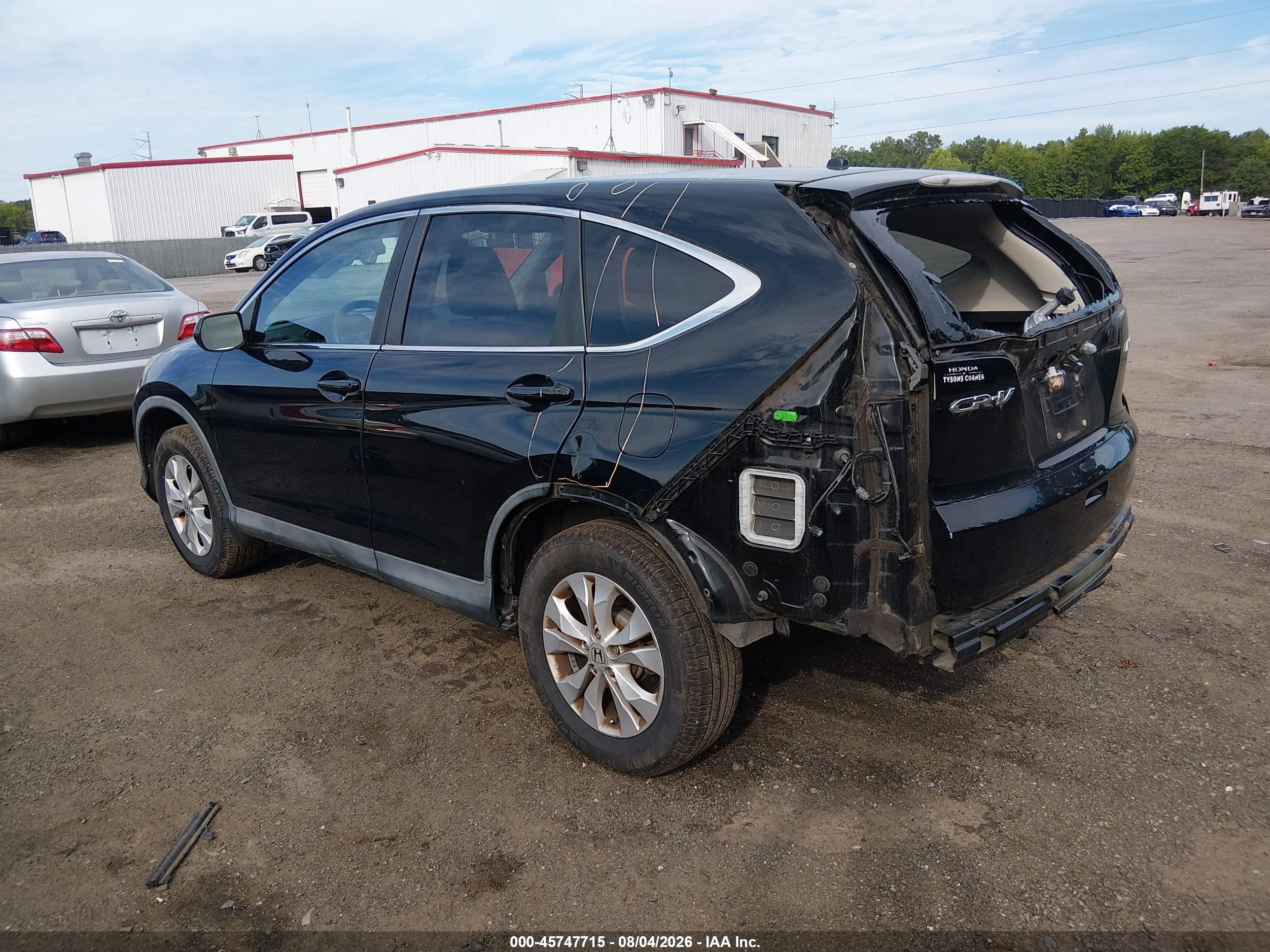 2013 Honda Cr-v Ex Black vin: 2HKRM4H55DH691358