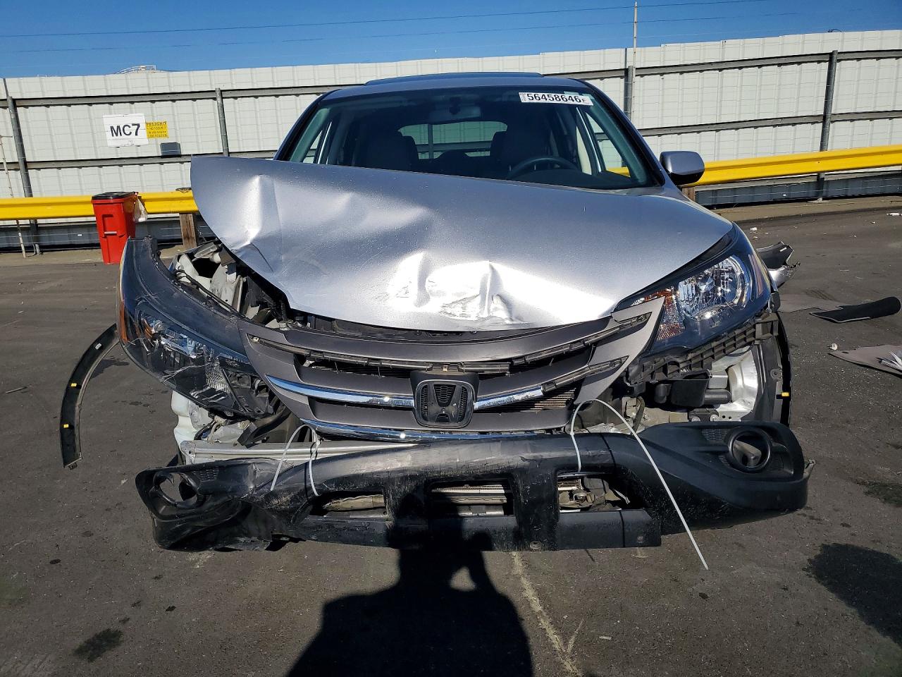 2014 Honda Cr-v Ex Silver vin: 2HKRM4H55EH659320