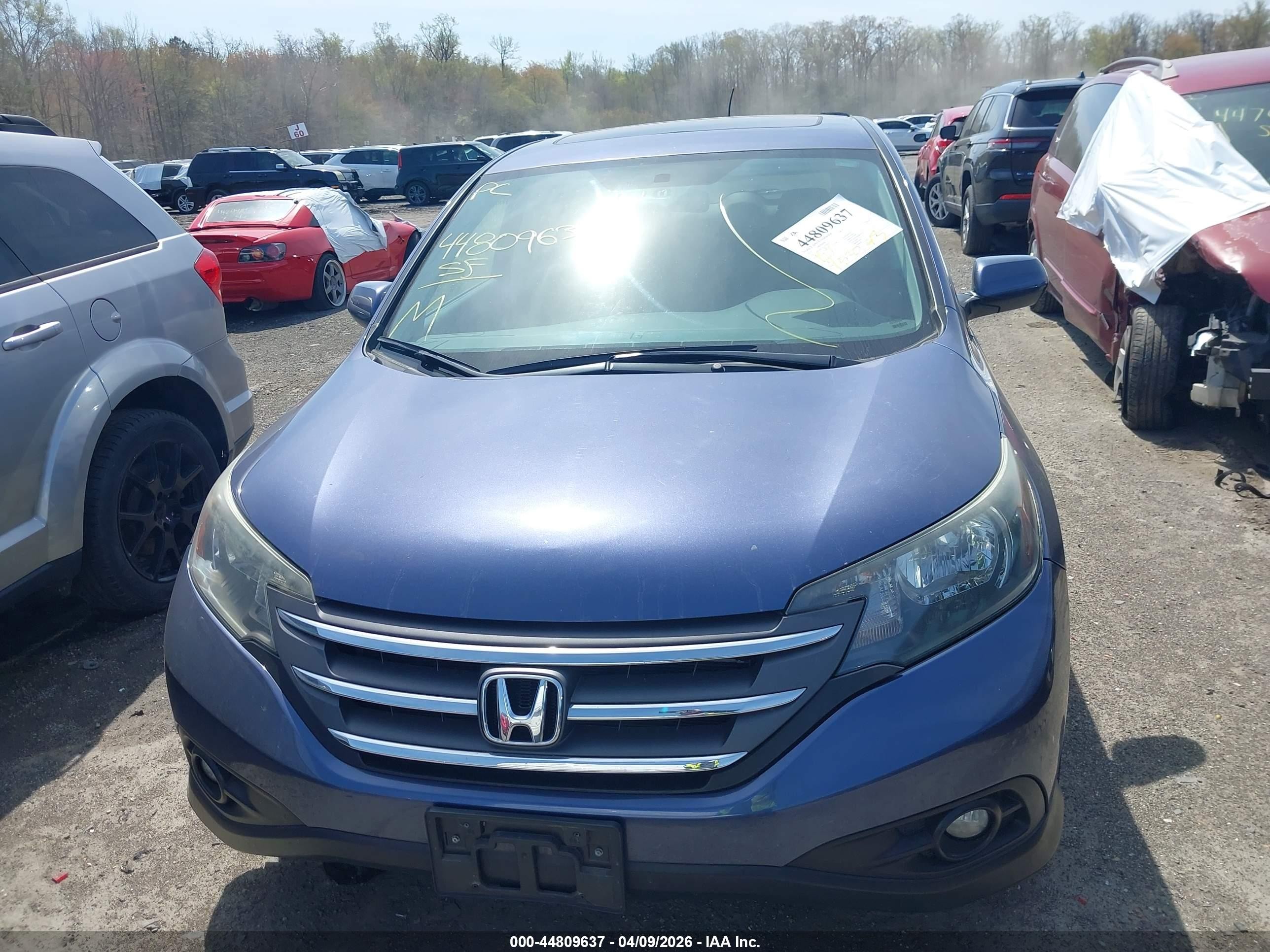 2014 Honda Cr-v Ex Blue vin: 2HKRM4H55EH708032