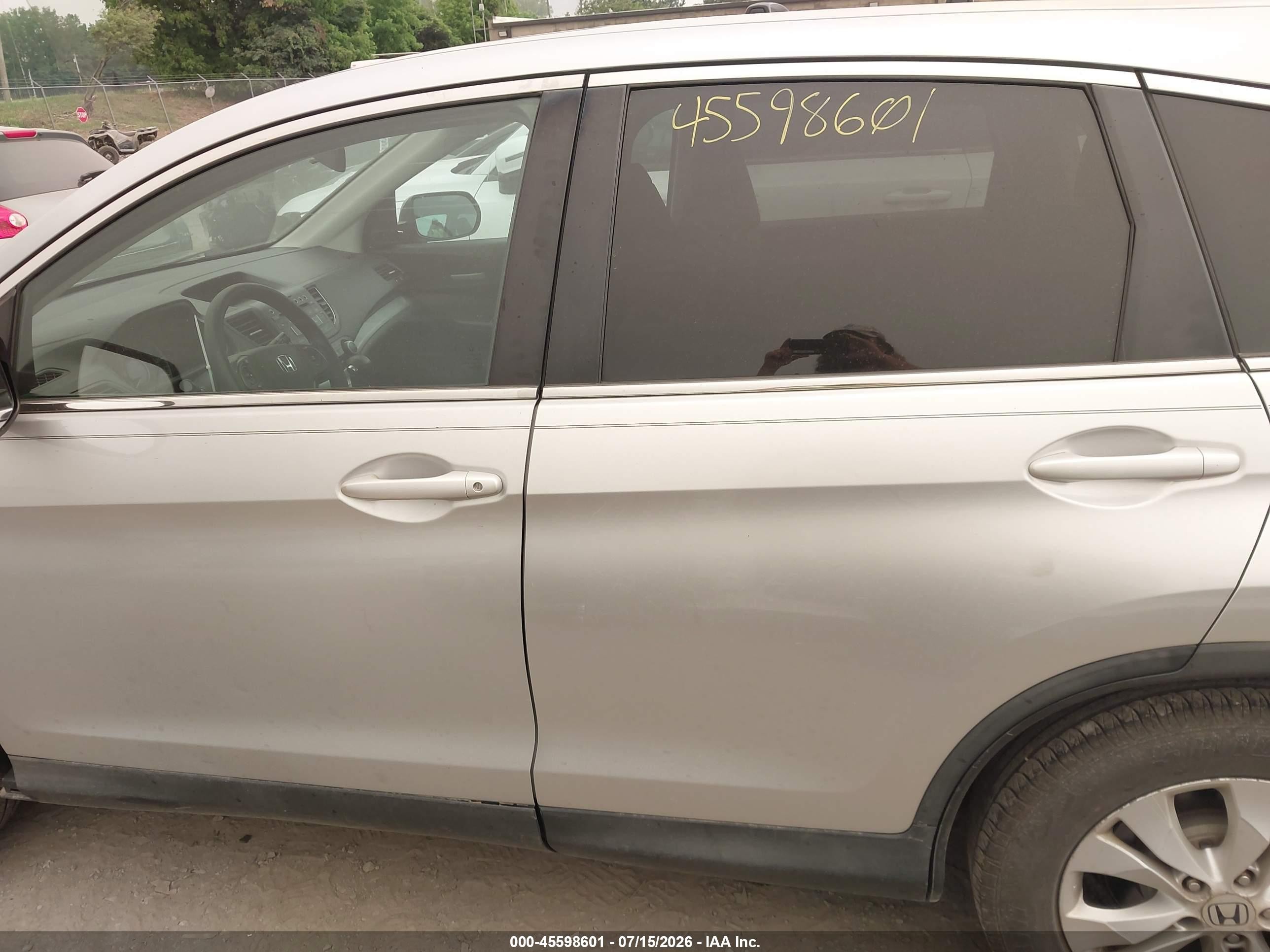 2014 Honda Cr-v Ex Silver vin: 2HKRM4H55EH710217