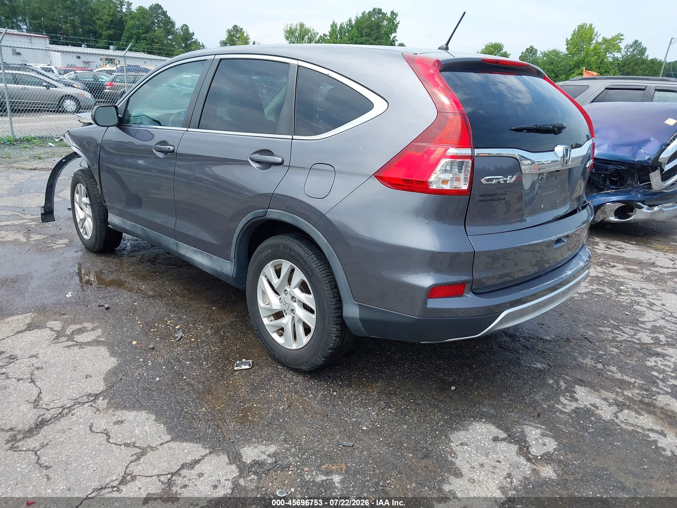 2015 Honda Cr-v Ex Серый vin: 2HKRM4H55FH610121