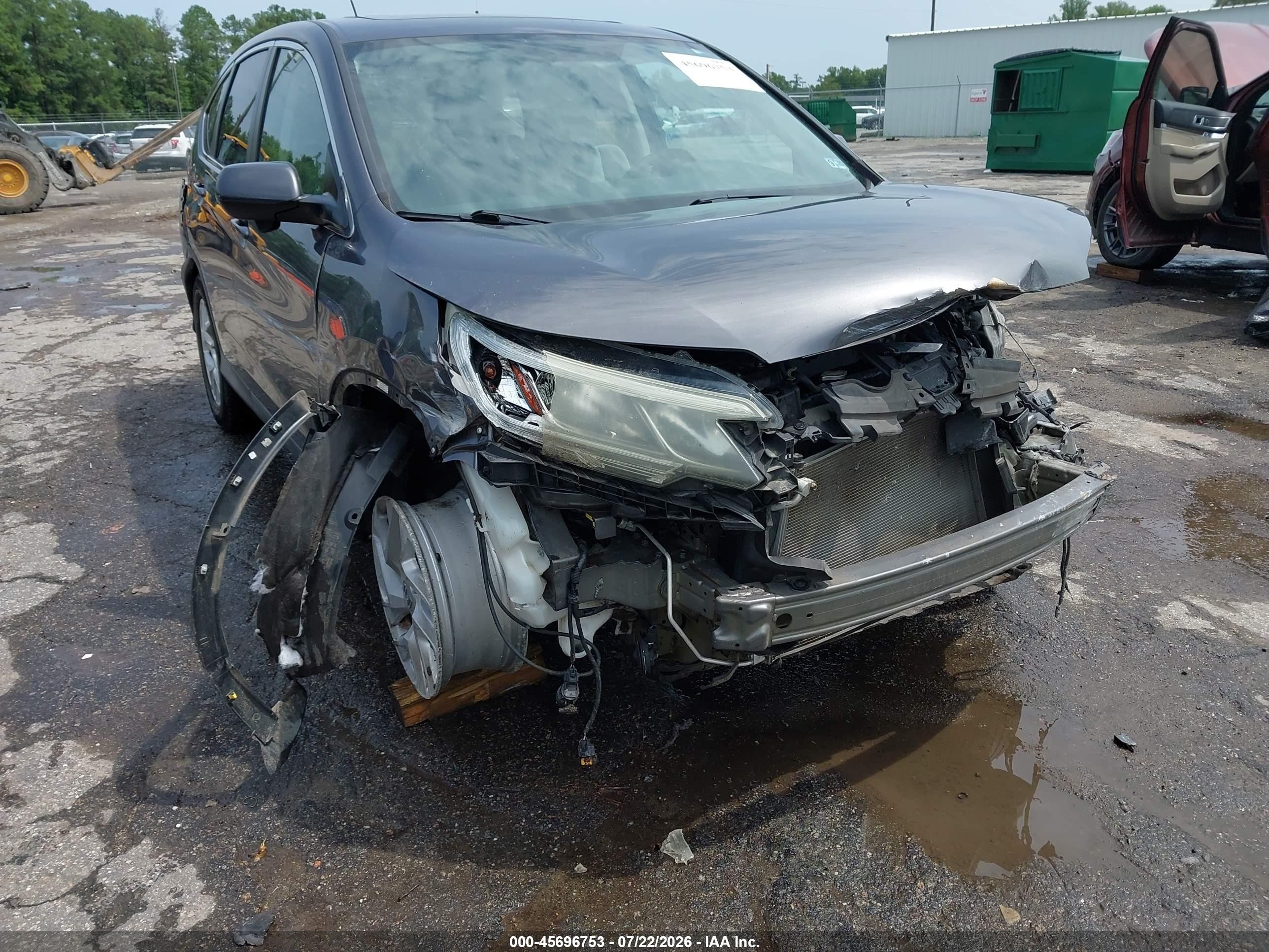 2015 Honda Cr-v Ex Серый vin: 2HKRM4H55FH610121
