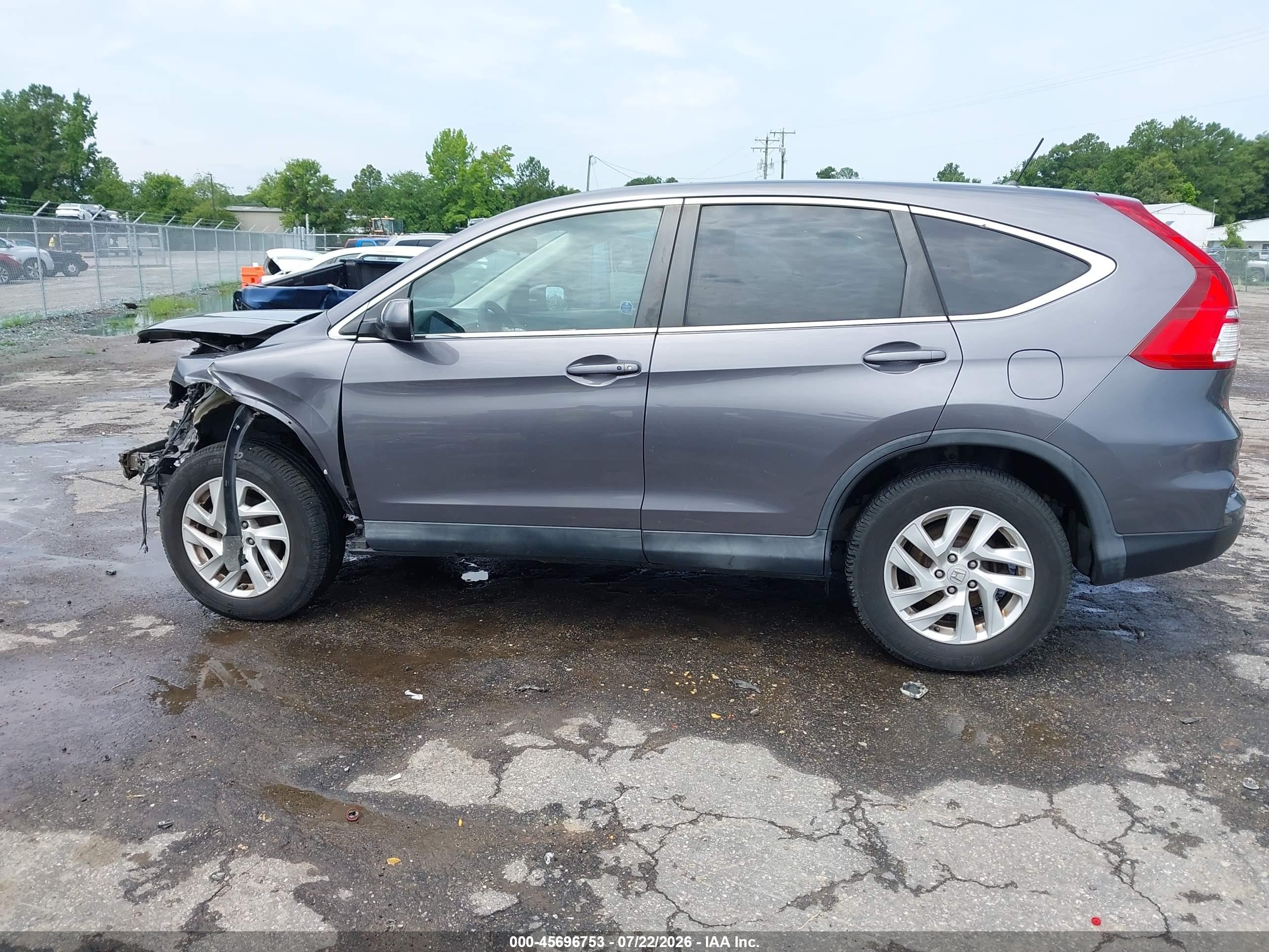 2015 Honda Cr-v Ex Серый vin: 2HKRM4H55FH610121