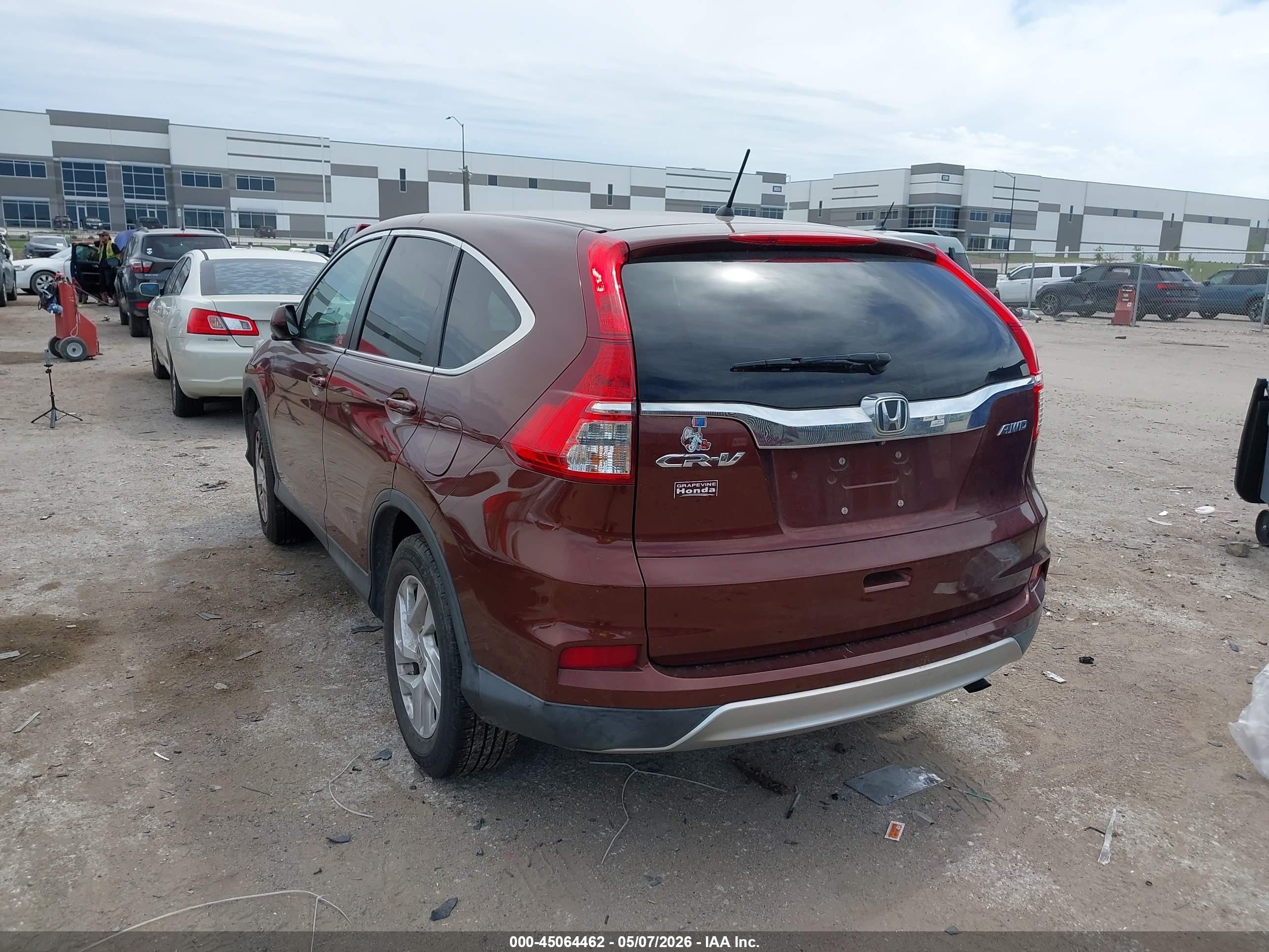 2015 Honda Cr-v Ex Maroon vin: 2HKRM4H55FH627307