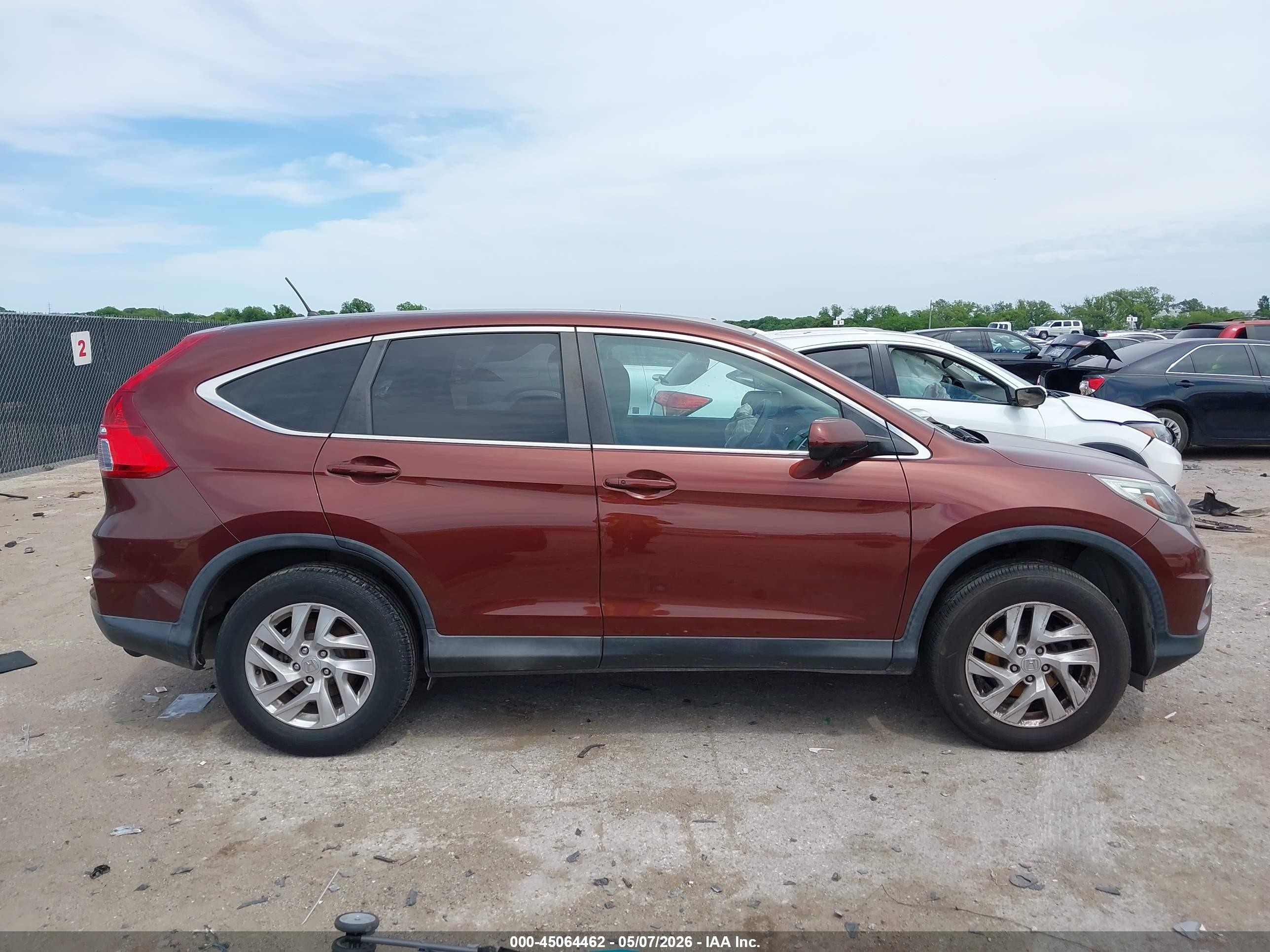 2015 Honda Cr-v Ex Maroon vin: 2HKRM4H55FH627307
