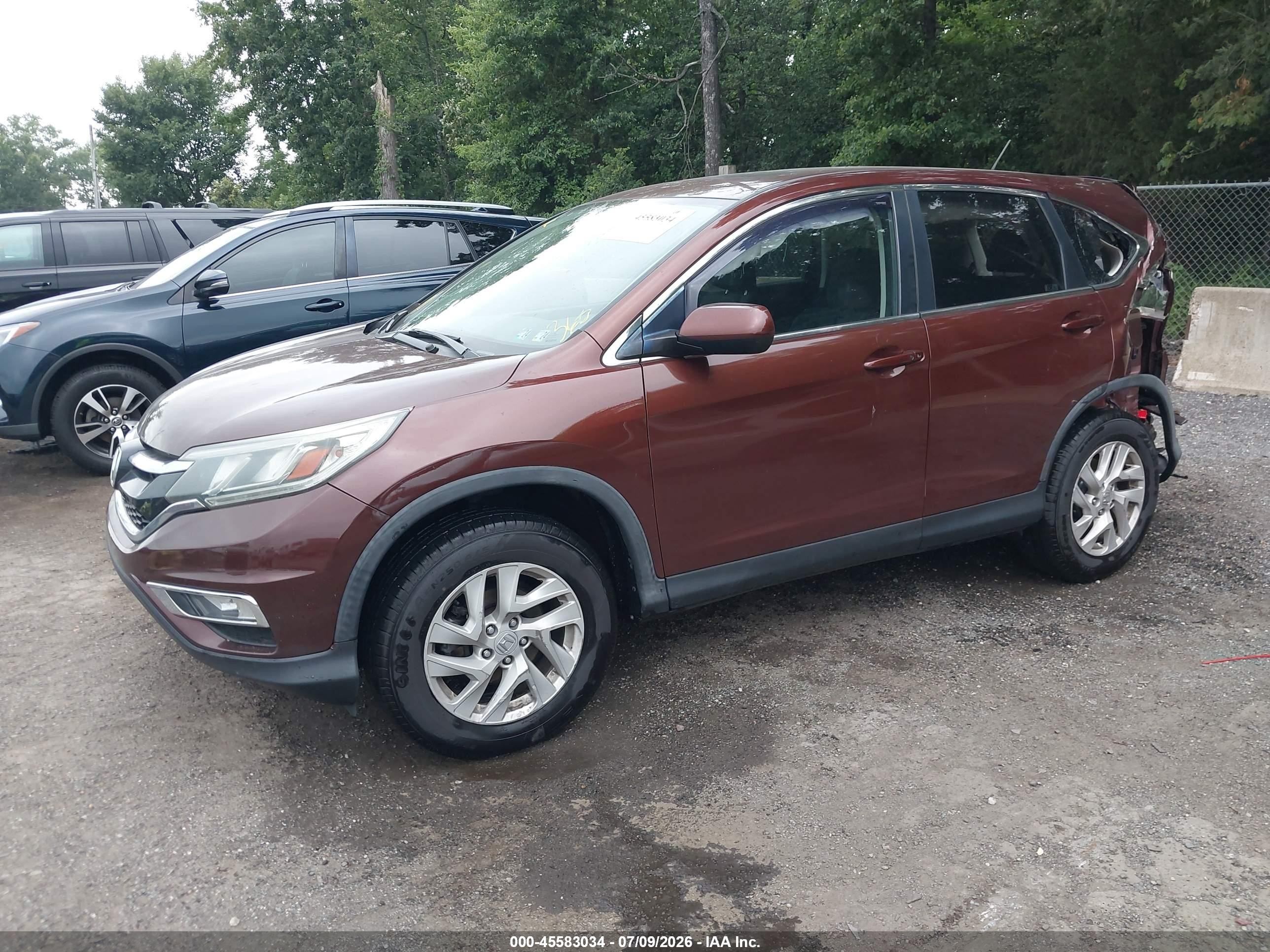2015 Honda Cr-v Ex Orange vin: 2HKRM4H55FH649503