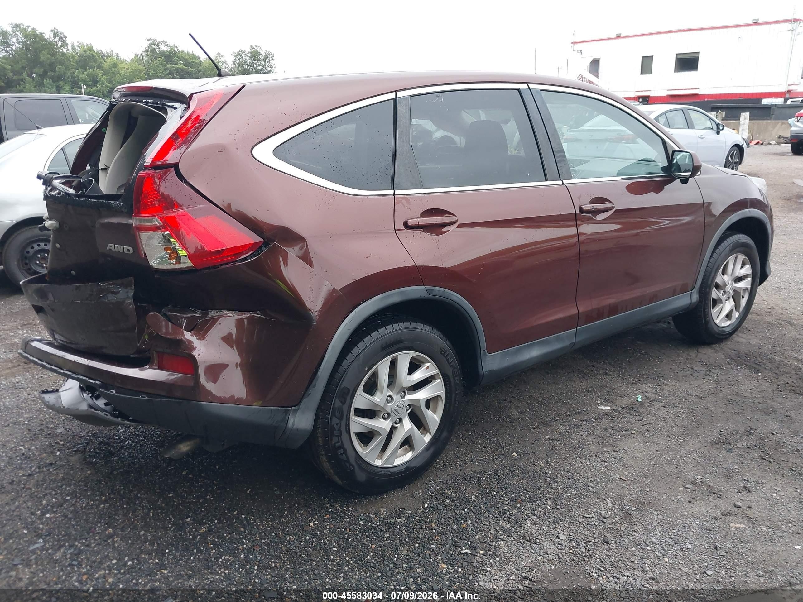 2015 Honda Cr-v Ex Orange vin: 2HKRM4H55FH649503