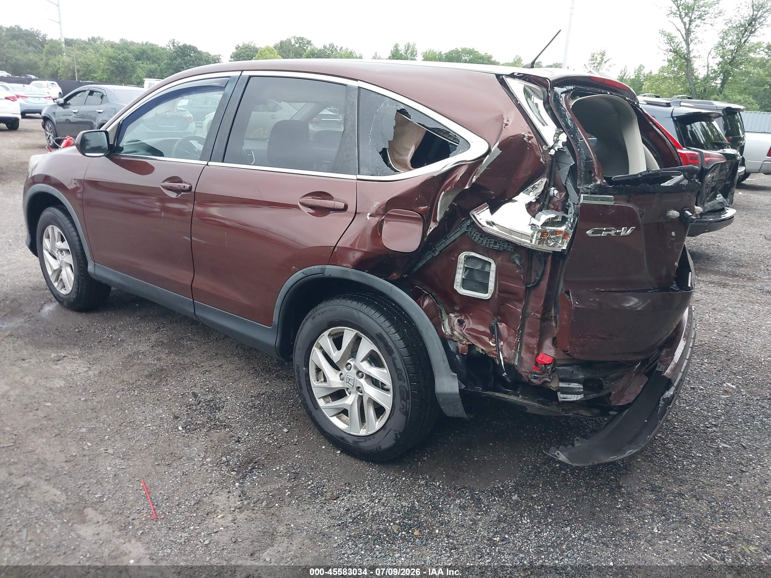 2015 Honda Cr-v Ex Orange vin: 2HKRM4H55FH649503