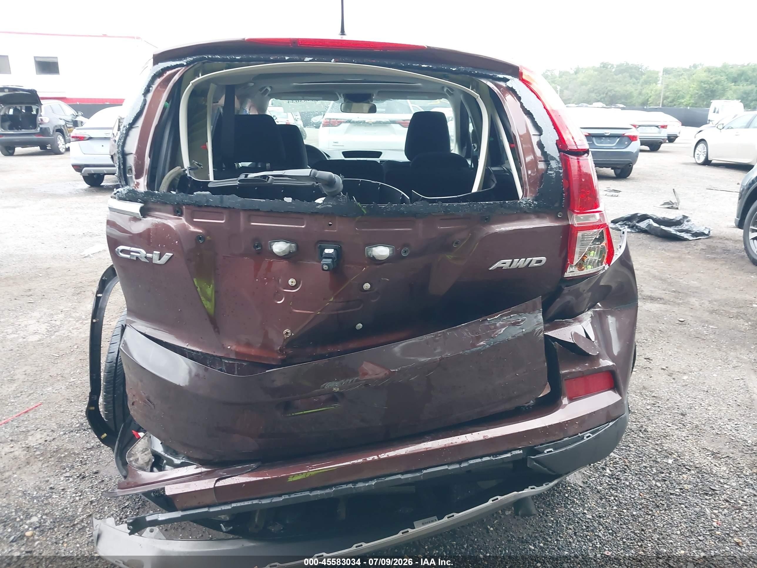 2015 Honda Cr-v Ex Orange vin: 2HKRM4H55FH649503