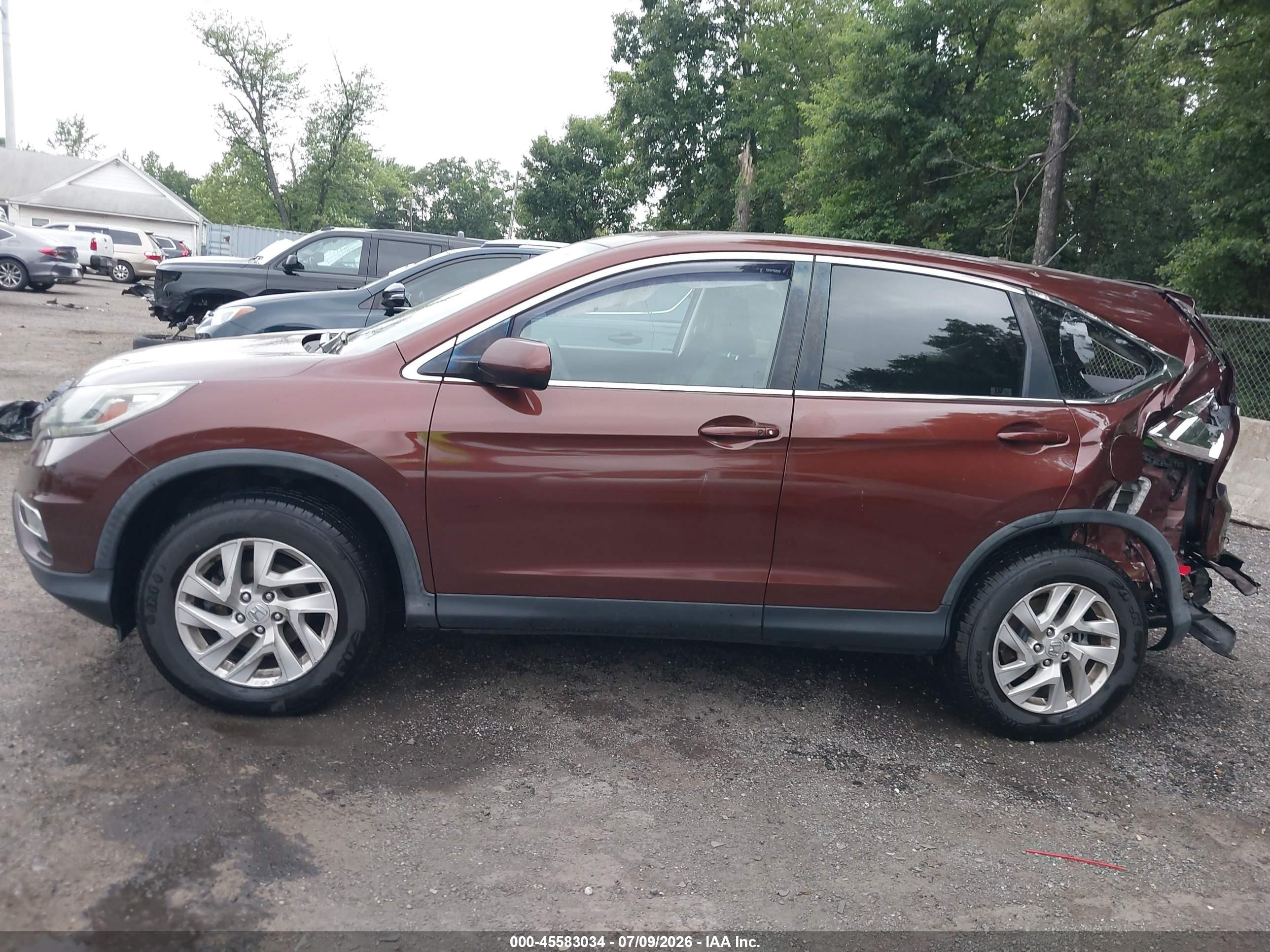 2015 Honda Cr-v Ex Orange vin: 2HKRM4H55FH649503