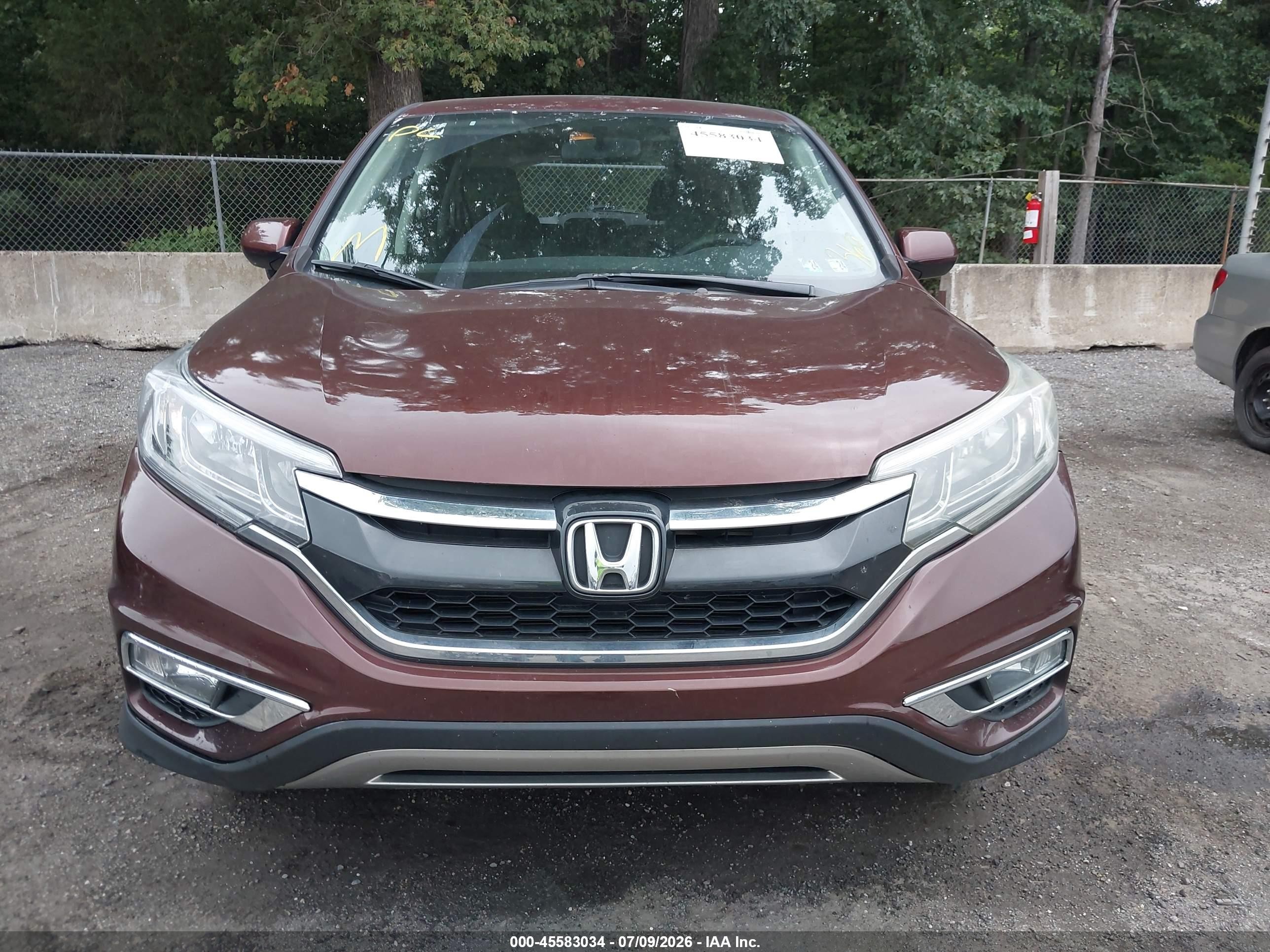 2015 Honda Cr-v Ex Orange vin: 2HKRM4H55FH649503