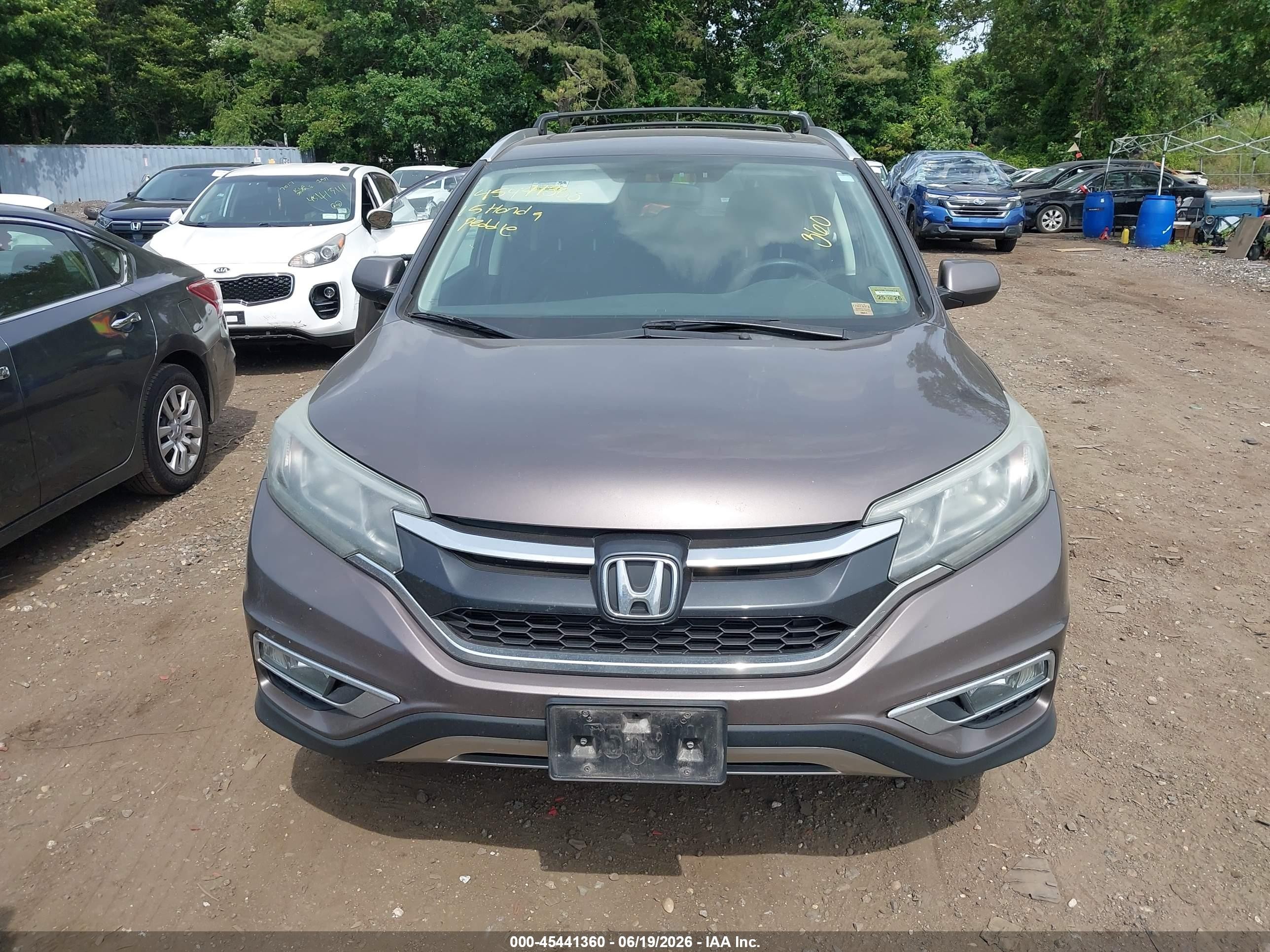 2015 Honda Cr-v Ex Gray vin: 2HKRM4H55FH650246