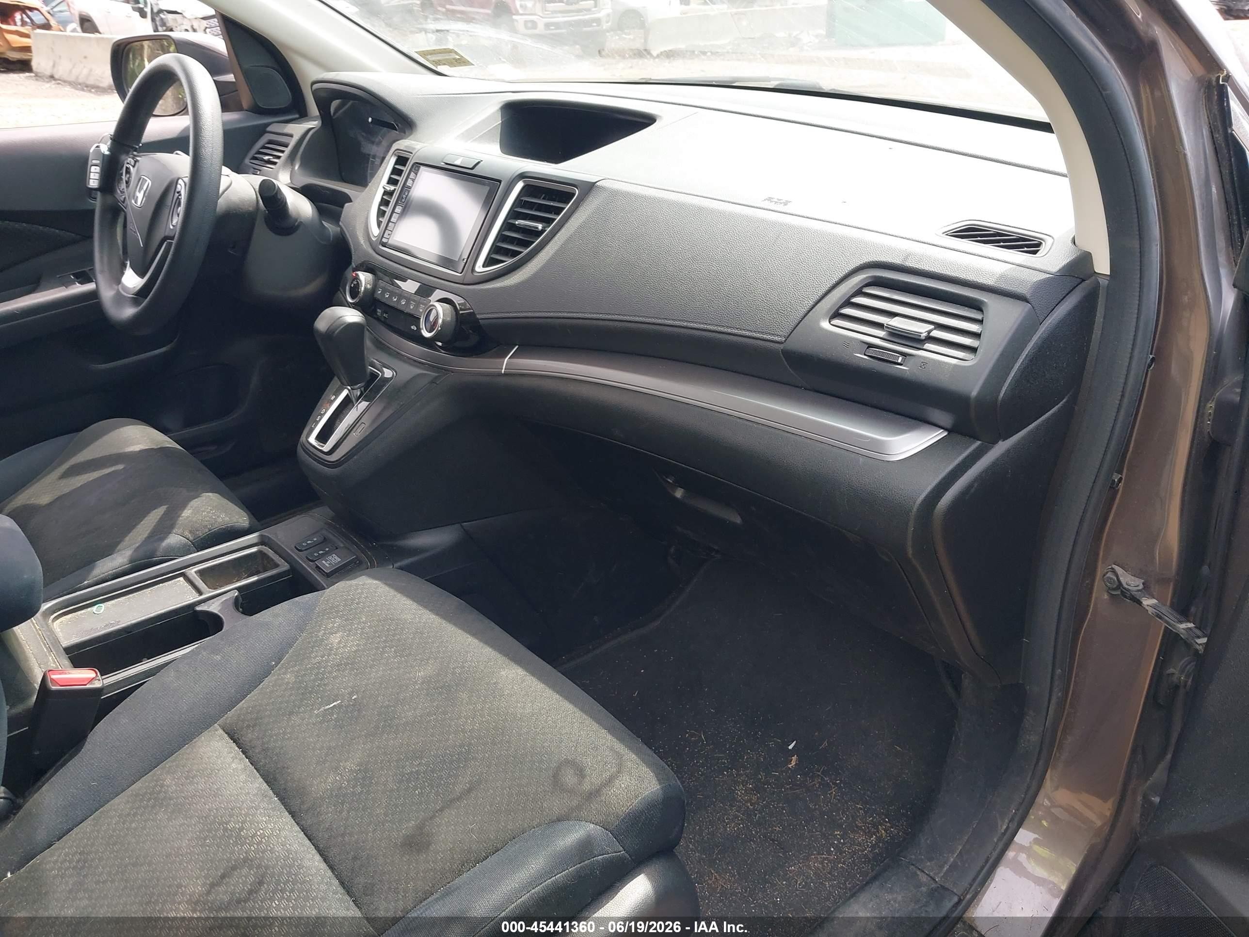 2015 Honda Cr-v Ex Gray vin: 2HKRM4H55FH650246