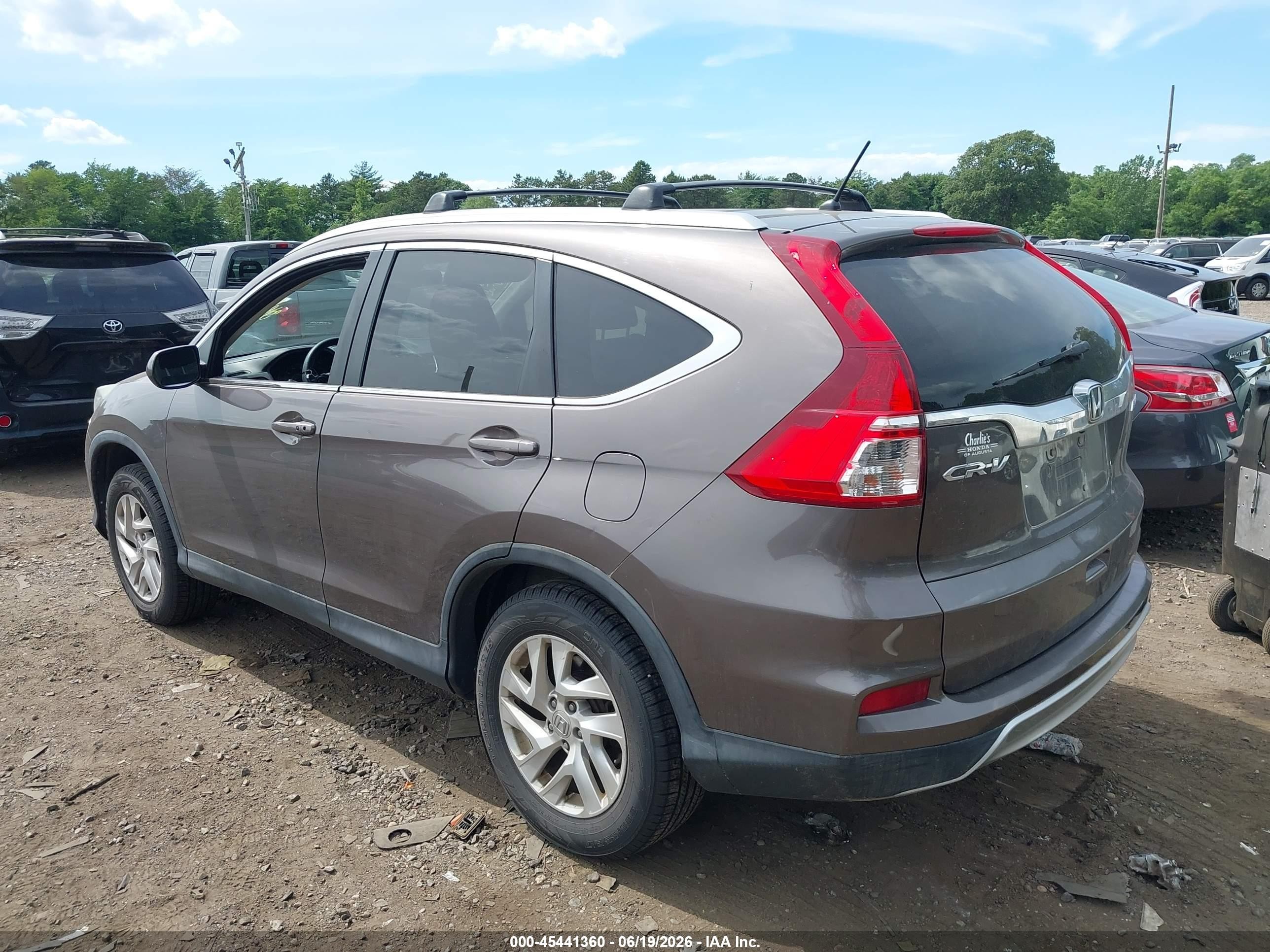 2015 Honda Cr-v Ex Gray vin: 2HKRM4H55FH650246