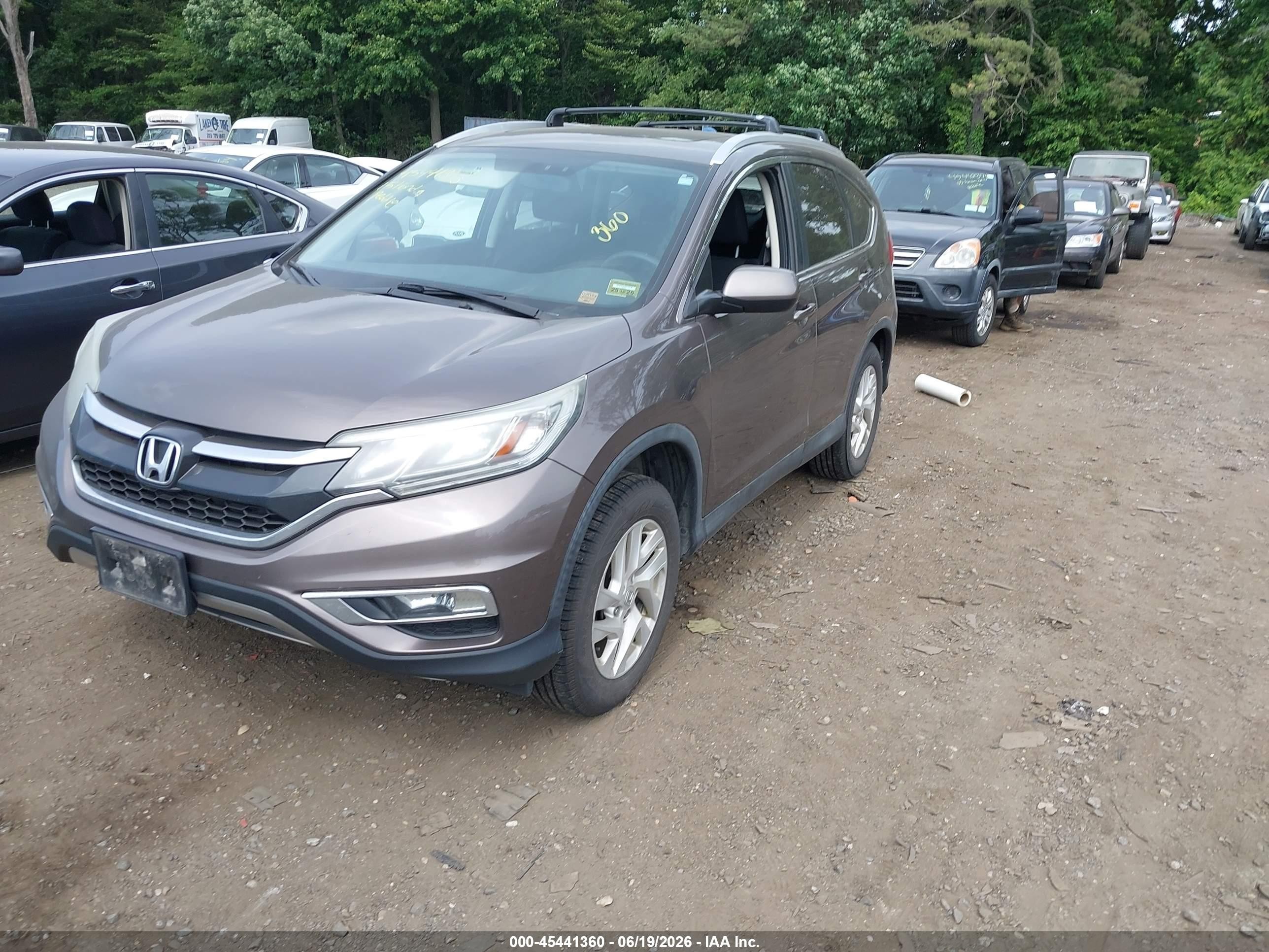 2015 Honda Cr-v Ex Gray vin: 2HKRM4H55FH650246