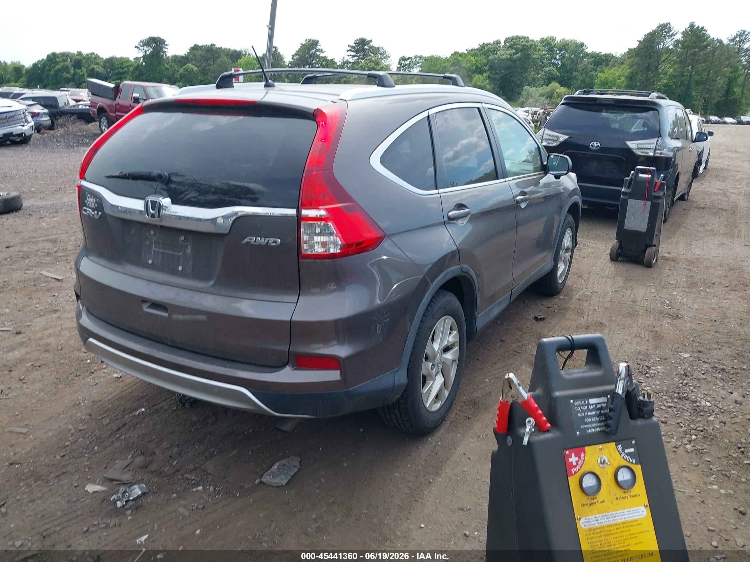 2015 Honda Cr-v Ex Gray vin: 2HKRM4H55FH650246