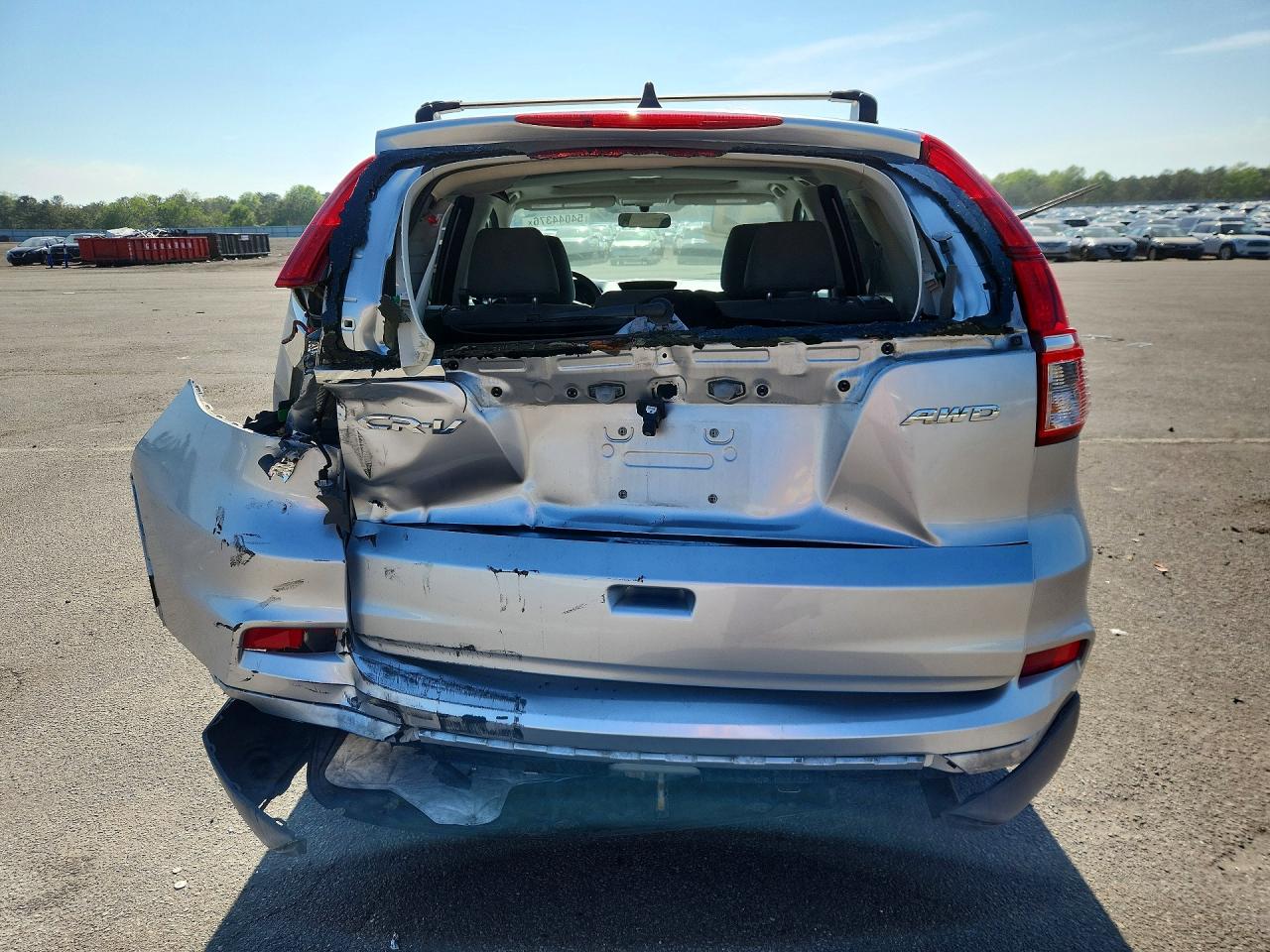 2015 Honda Cr-v Ex Silver vin: 2HKRM4H55FH660923