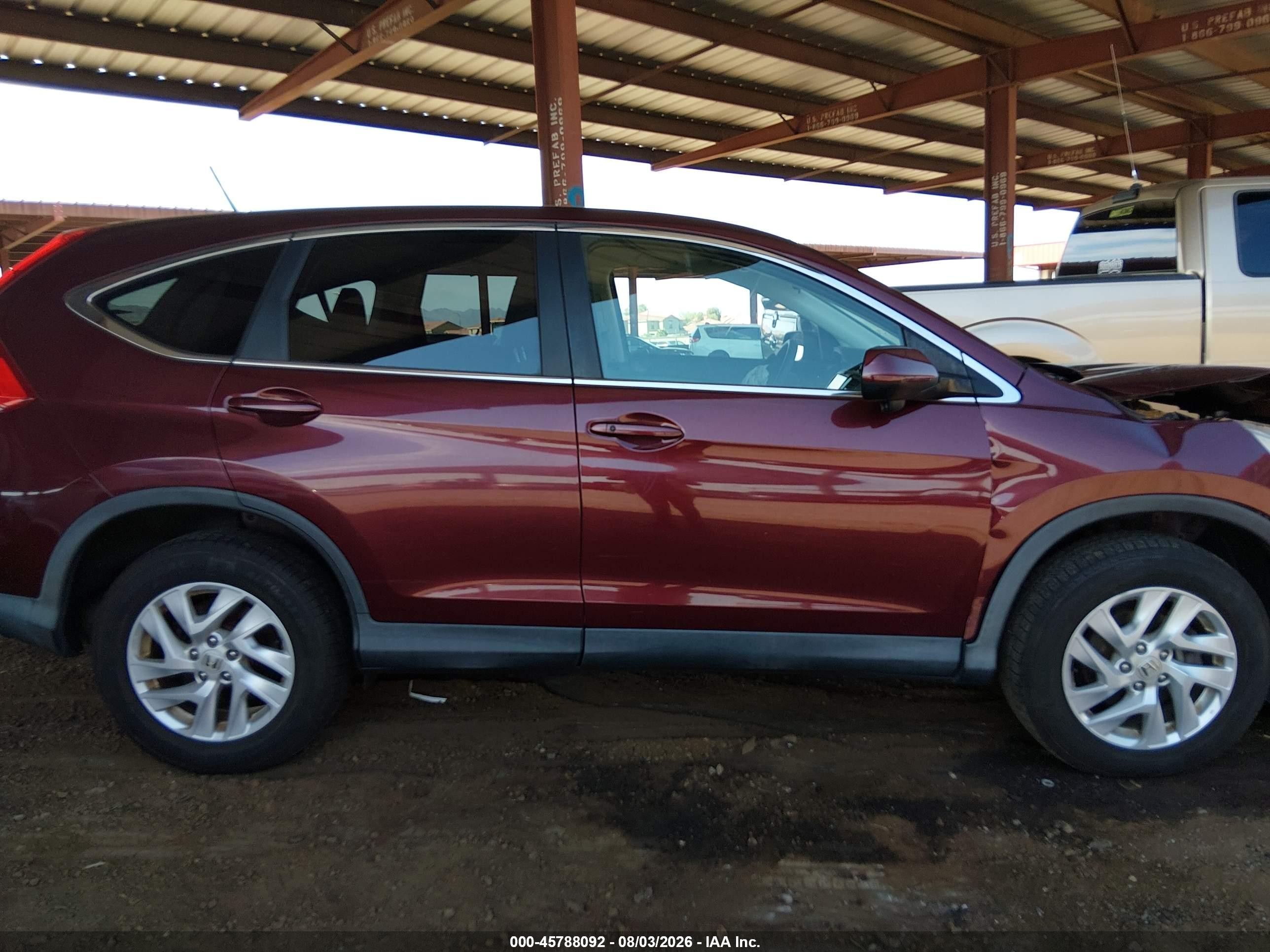 2015 Honda Cr-v Ex Maroon vin: 2HKRM4H55FH662865
