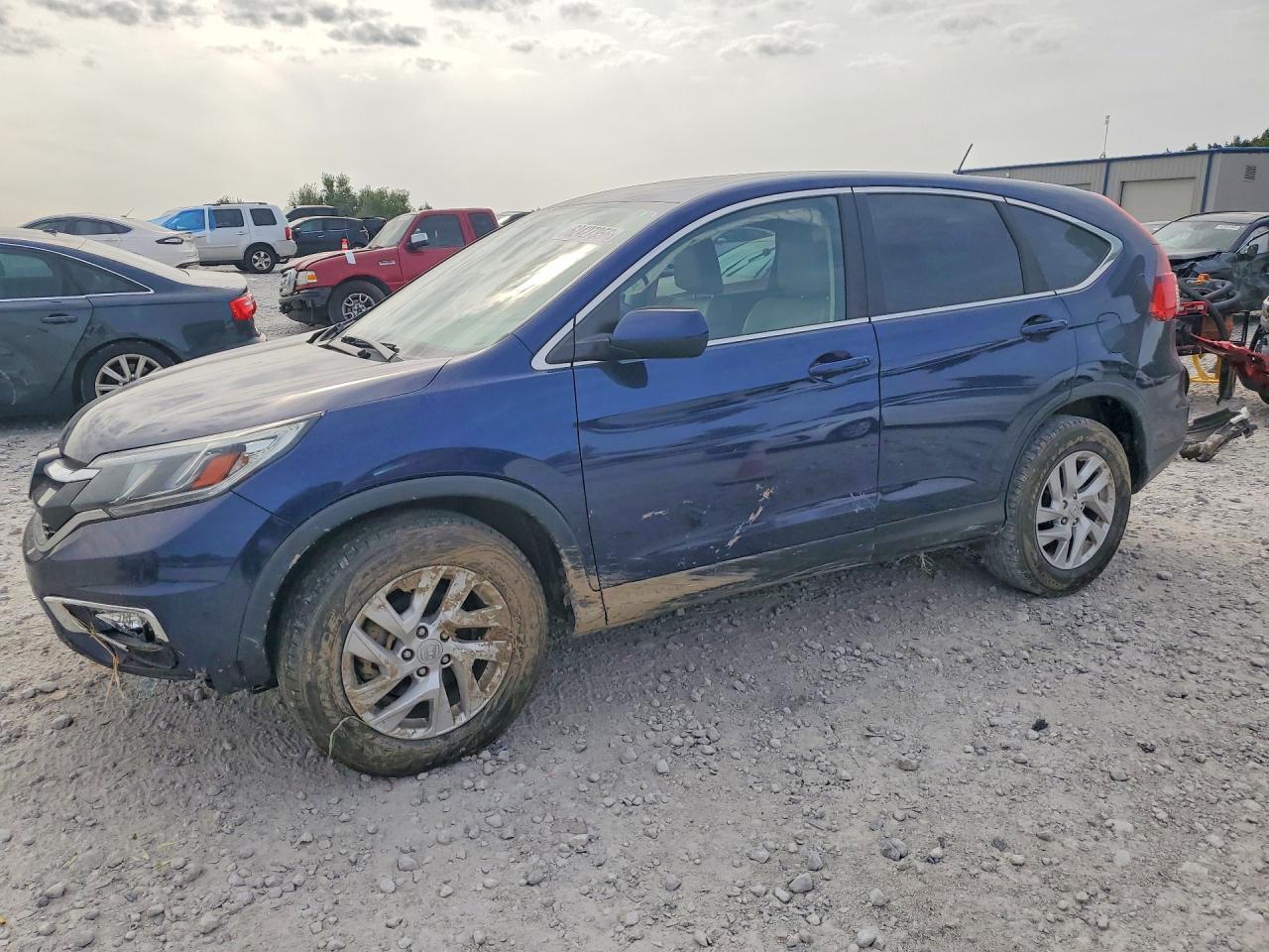 2015 Honda Cr-v Ex Синий vin: 2HKRM4H55FH673557