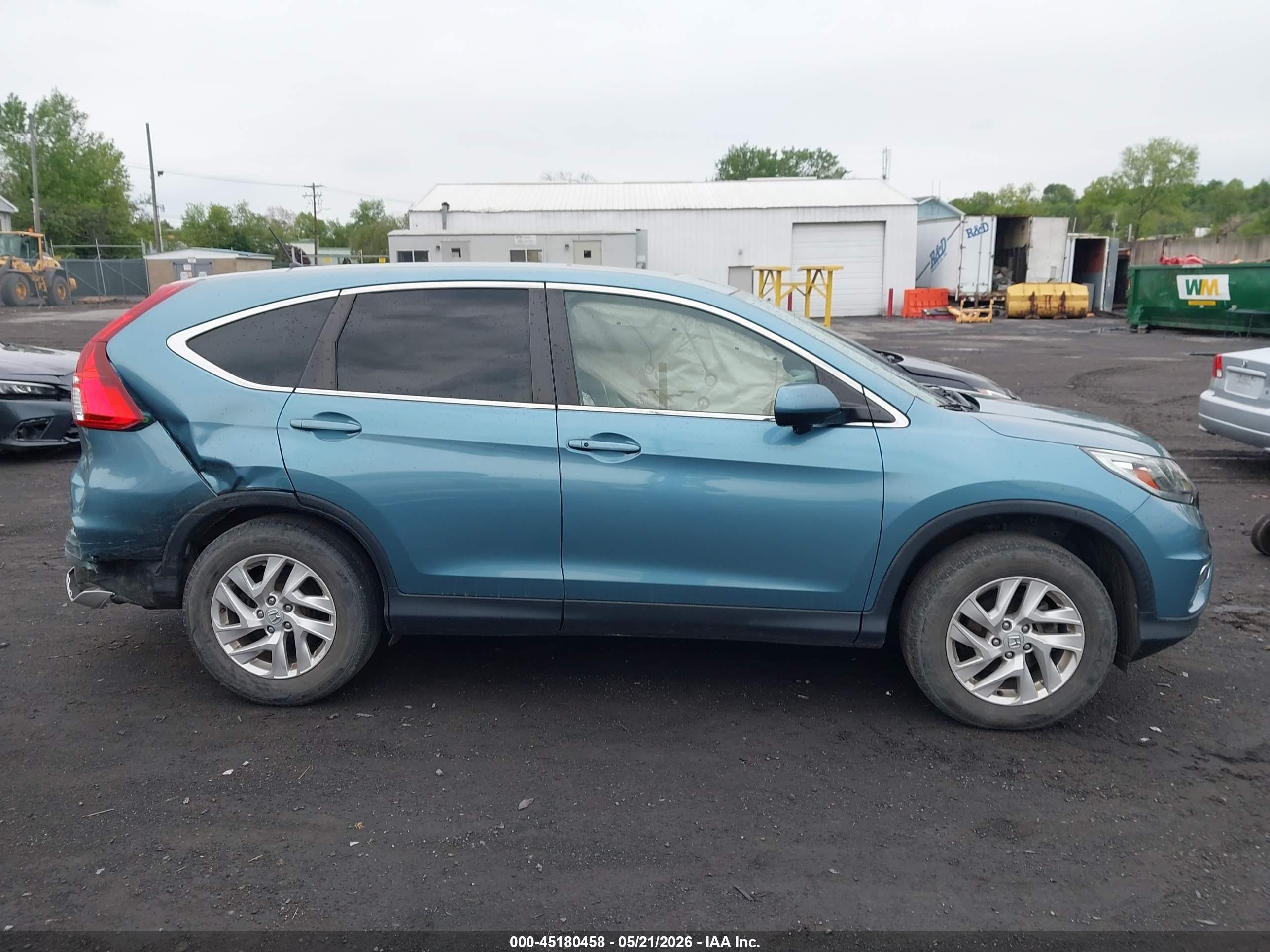 2015 Honda Cr-v Ex Зеленый vin: 2HKRM4H55FH675910