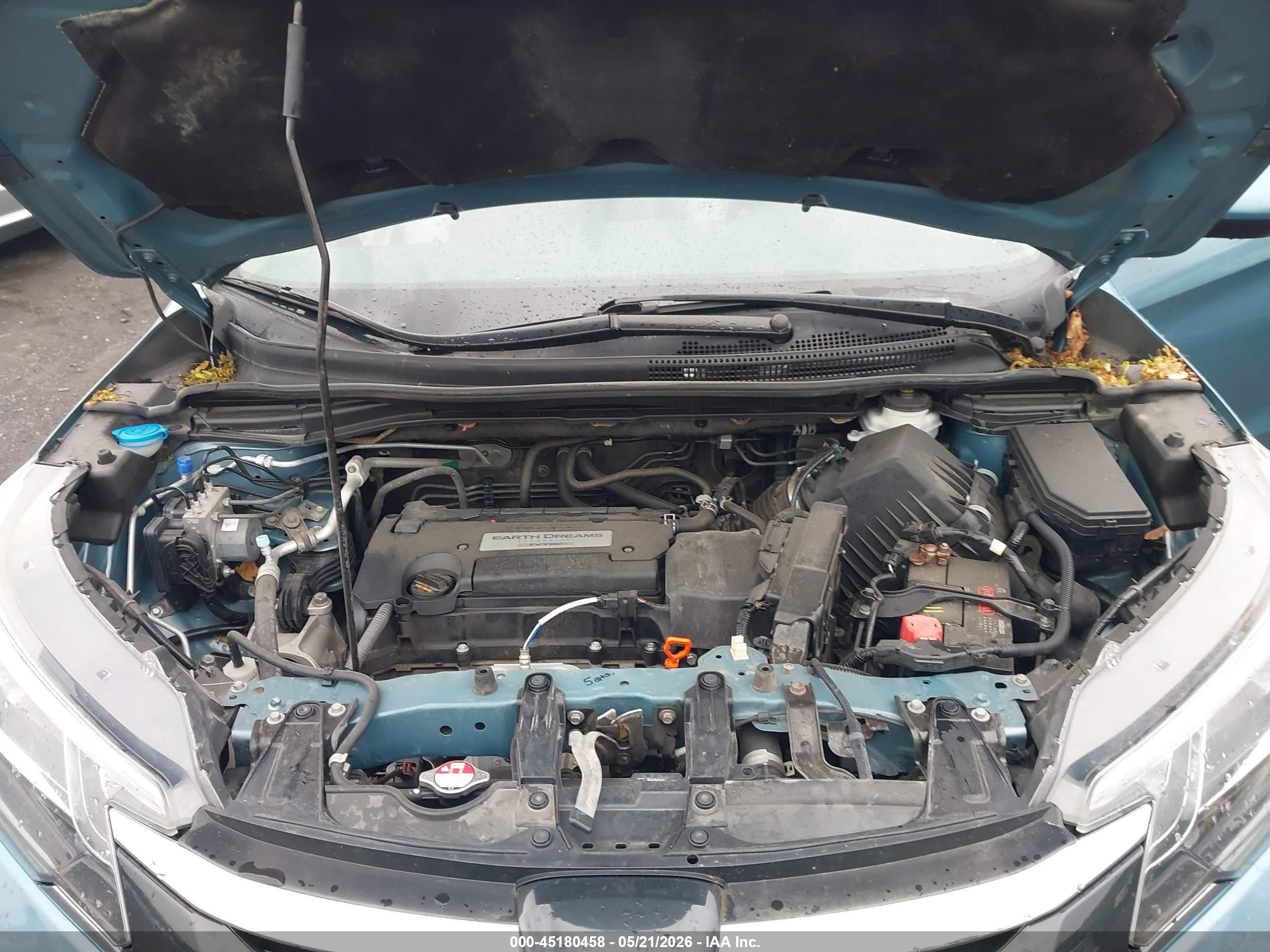 2015 Honda Cr-v Ex Зеленый vin: 2HKRM4H55FH675910
