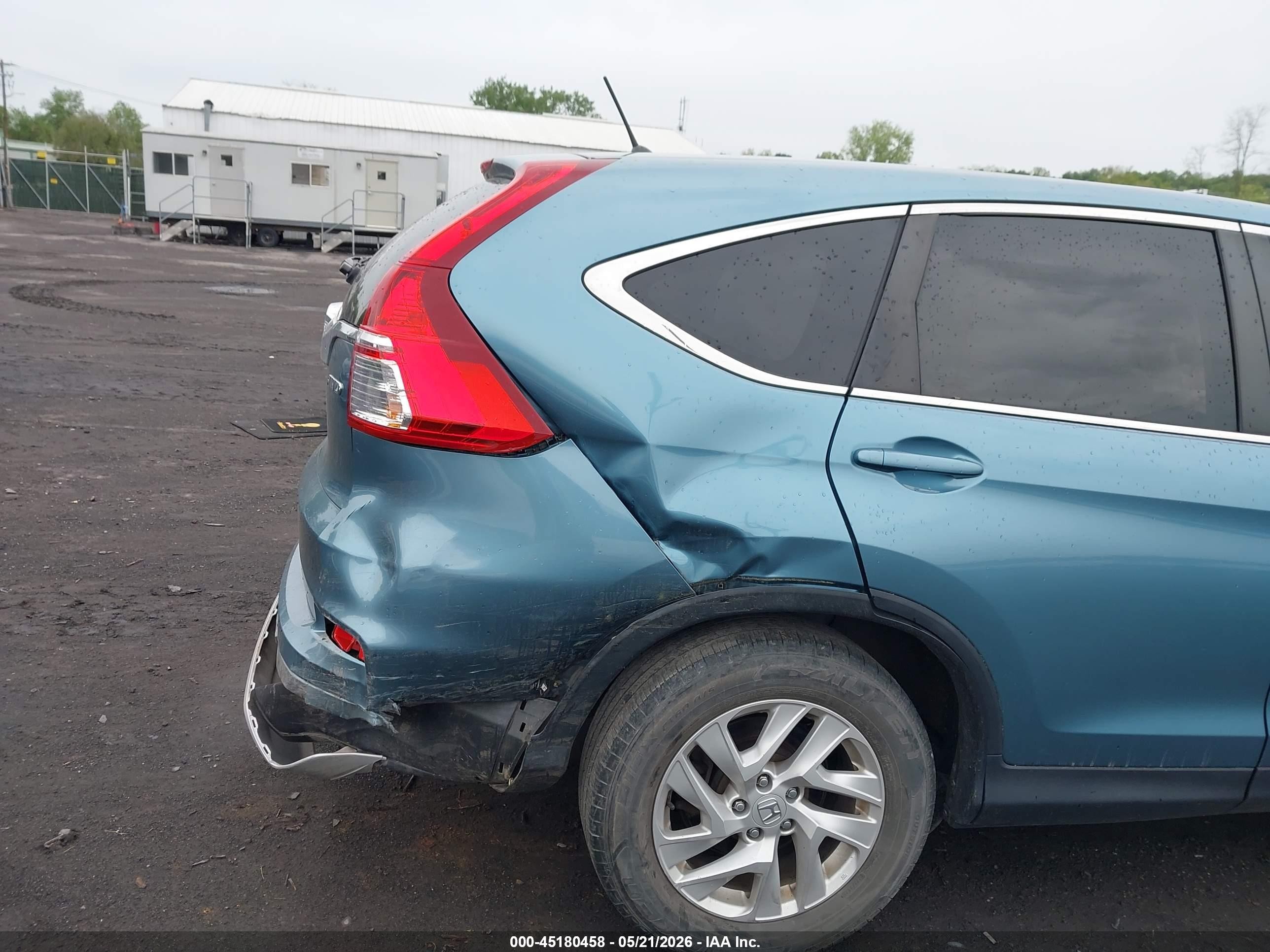 2015 Honda Cr-v Ex Зеленый vin: 2HKRM4H55FH675910