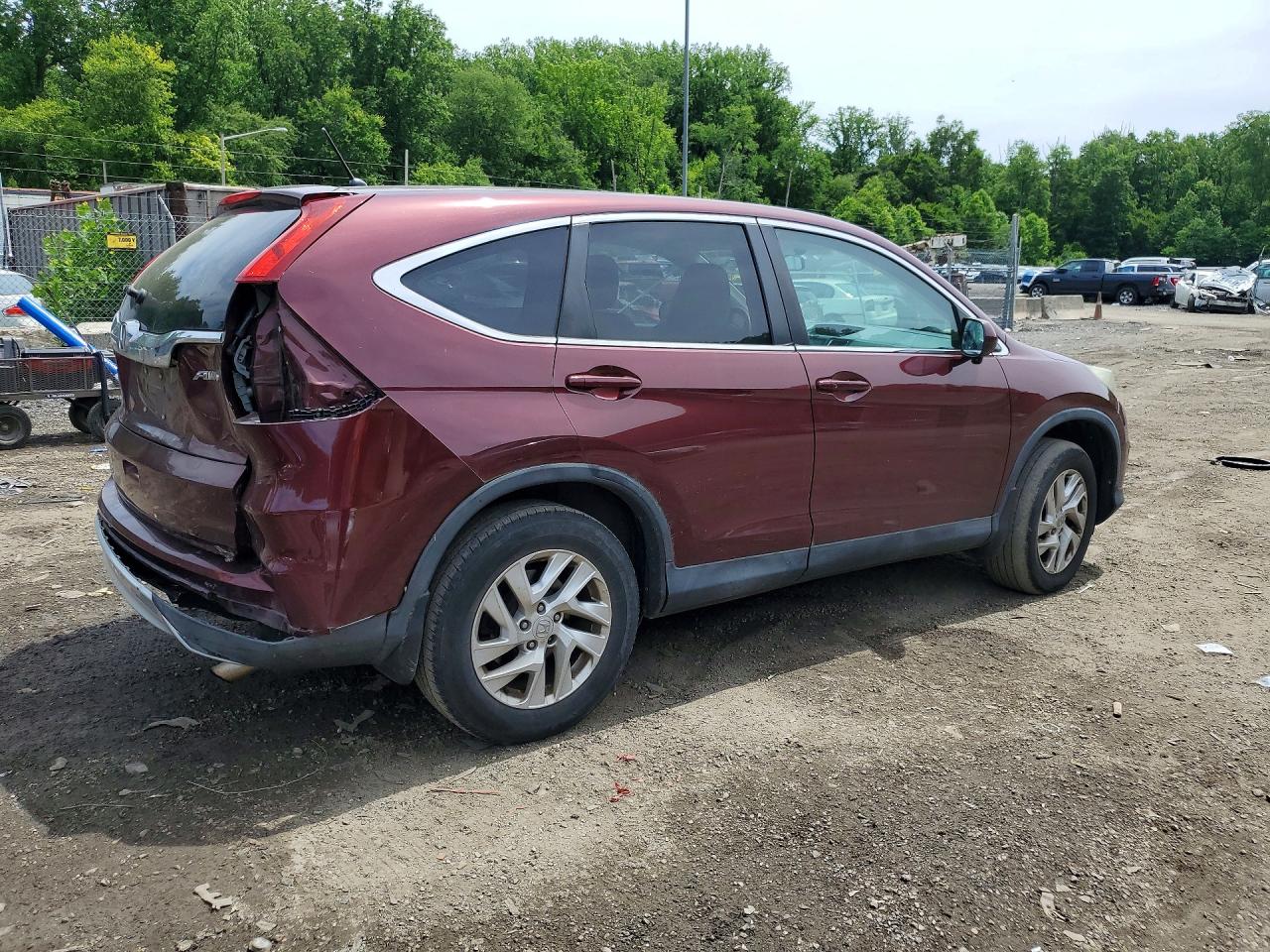2015 Honda Cr-v Ex Burgundy vin: 2HKRM4H55FH676393