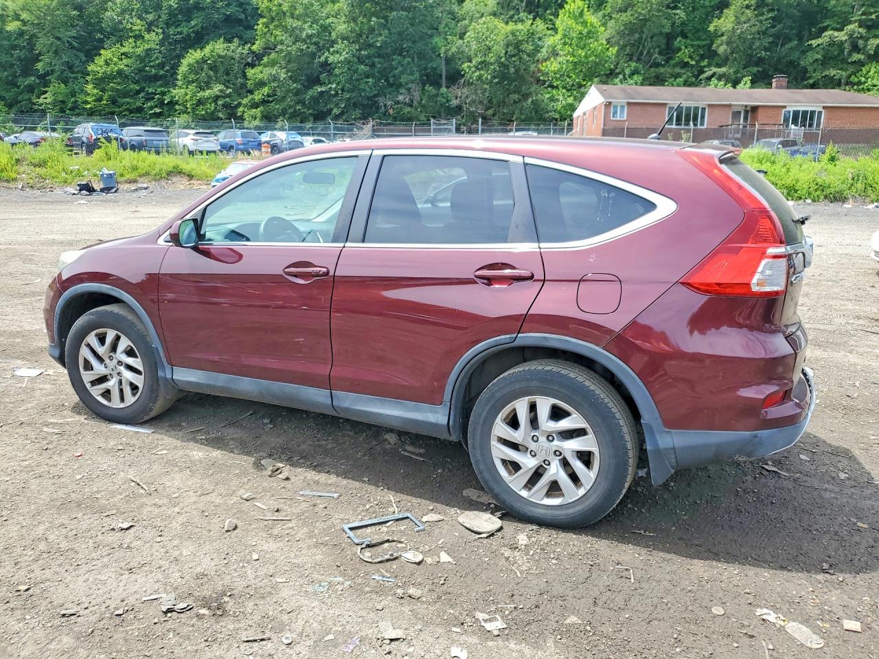 2015 Honda Cr-v Ex Burgundy vin: 2HKRM4H55FH676393