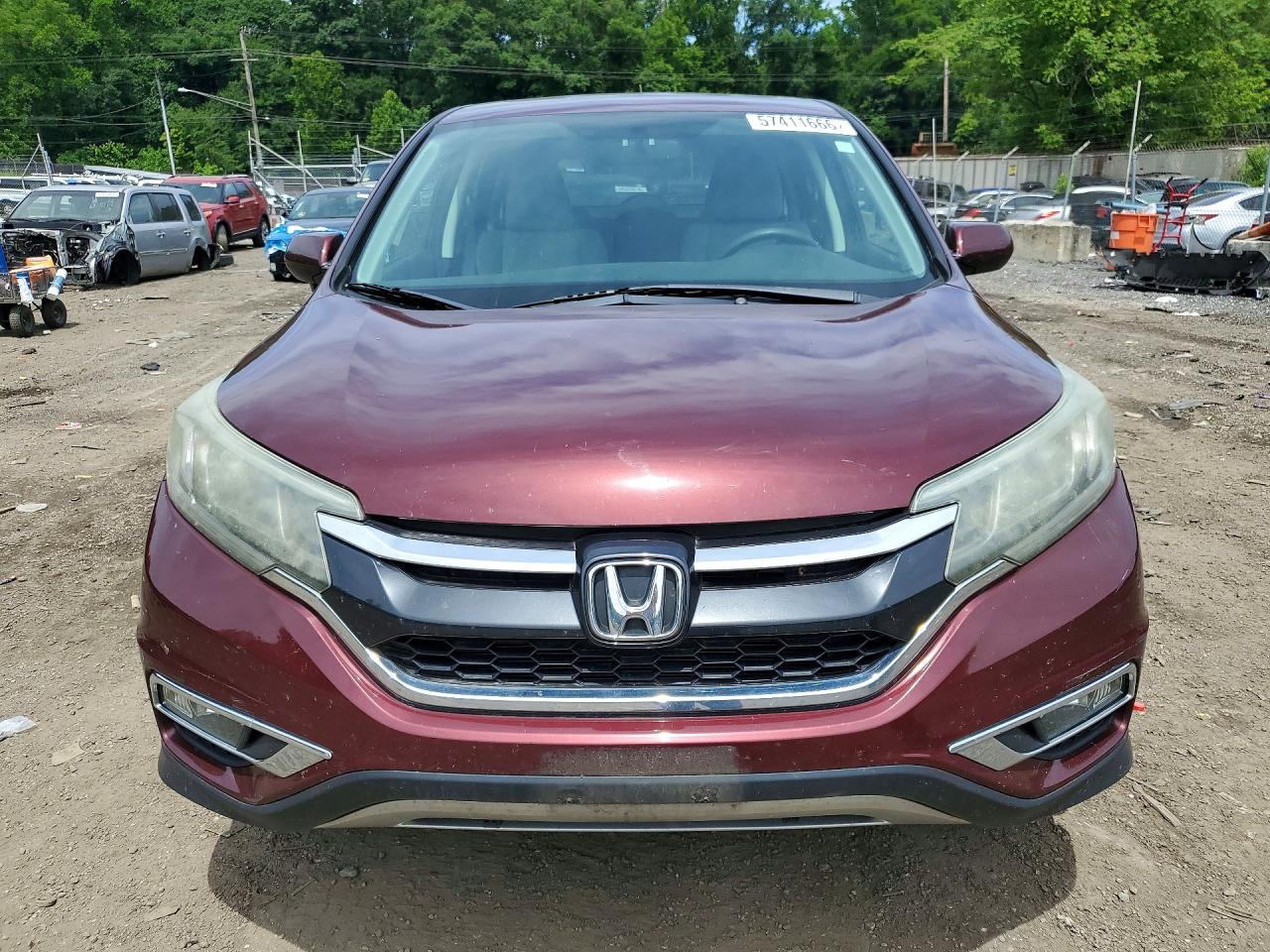 2015 Honda Cr-v Ex Burgundy vin: 2HKRM4H55FH676393