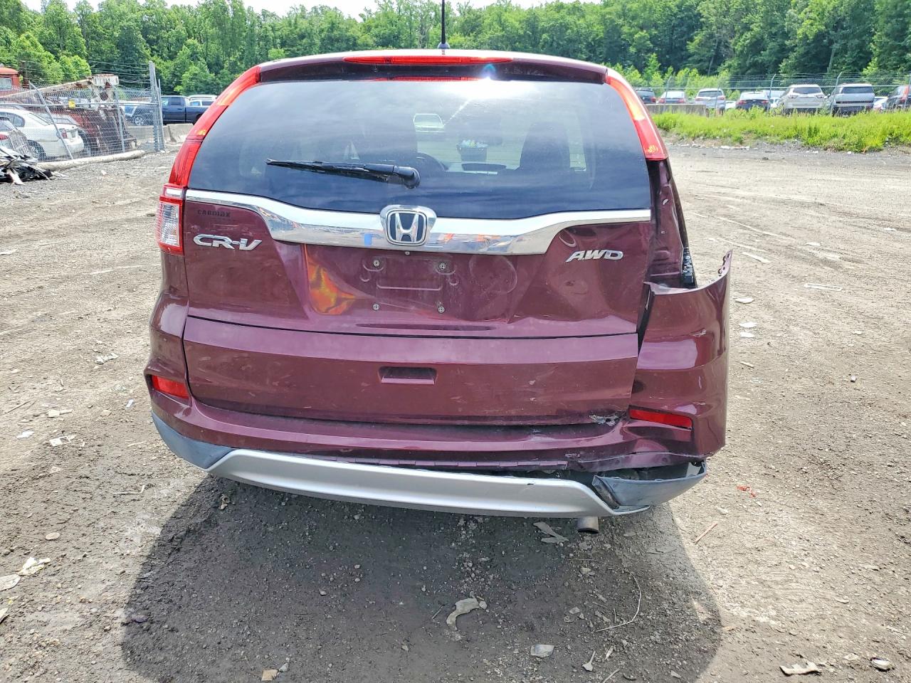 2015 Honda Cr-v Ex Burgundy vin: 2HKRM4H55FH676393