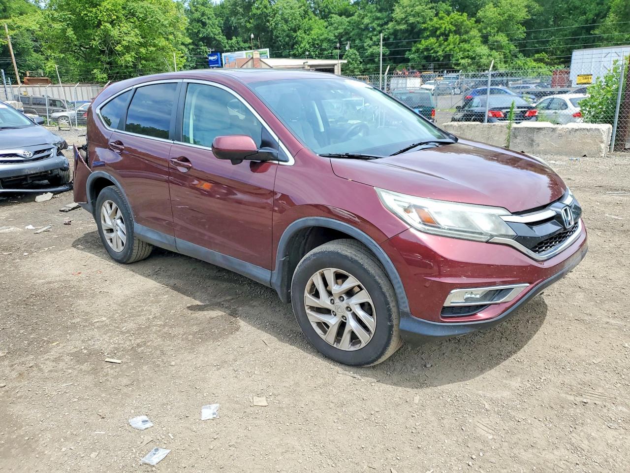 2015 Honda Cr-v Ex Burgundy vin: 2HKRM4H55FH676393
