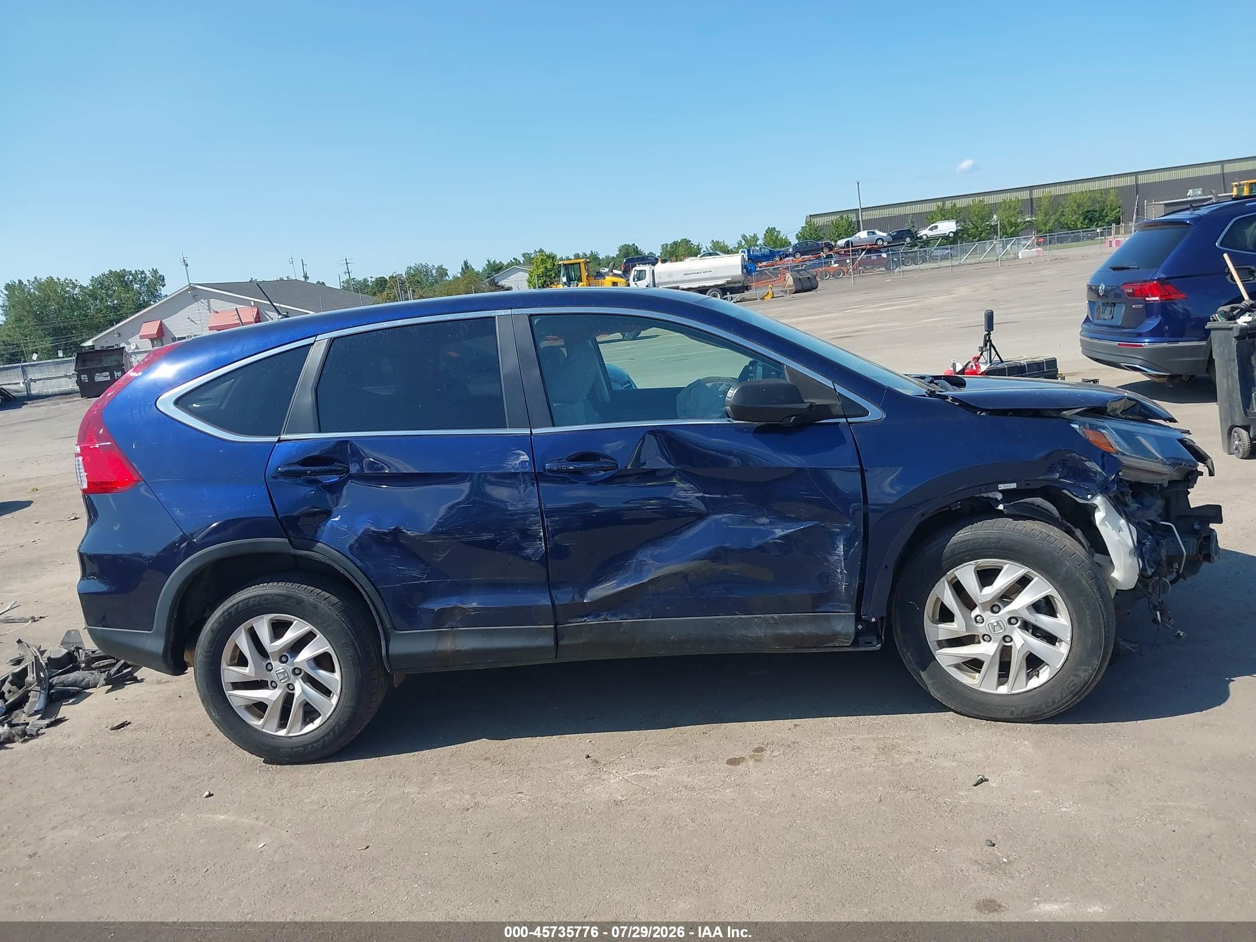 2015 Honda Cr-v Ex Dark Blue vin: 2HKRM4H55FH691153