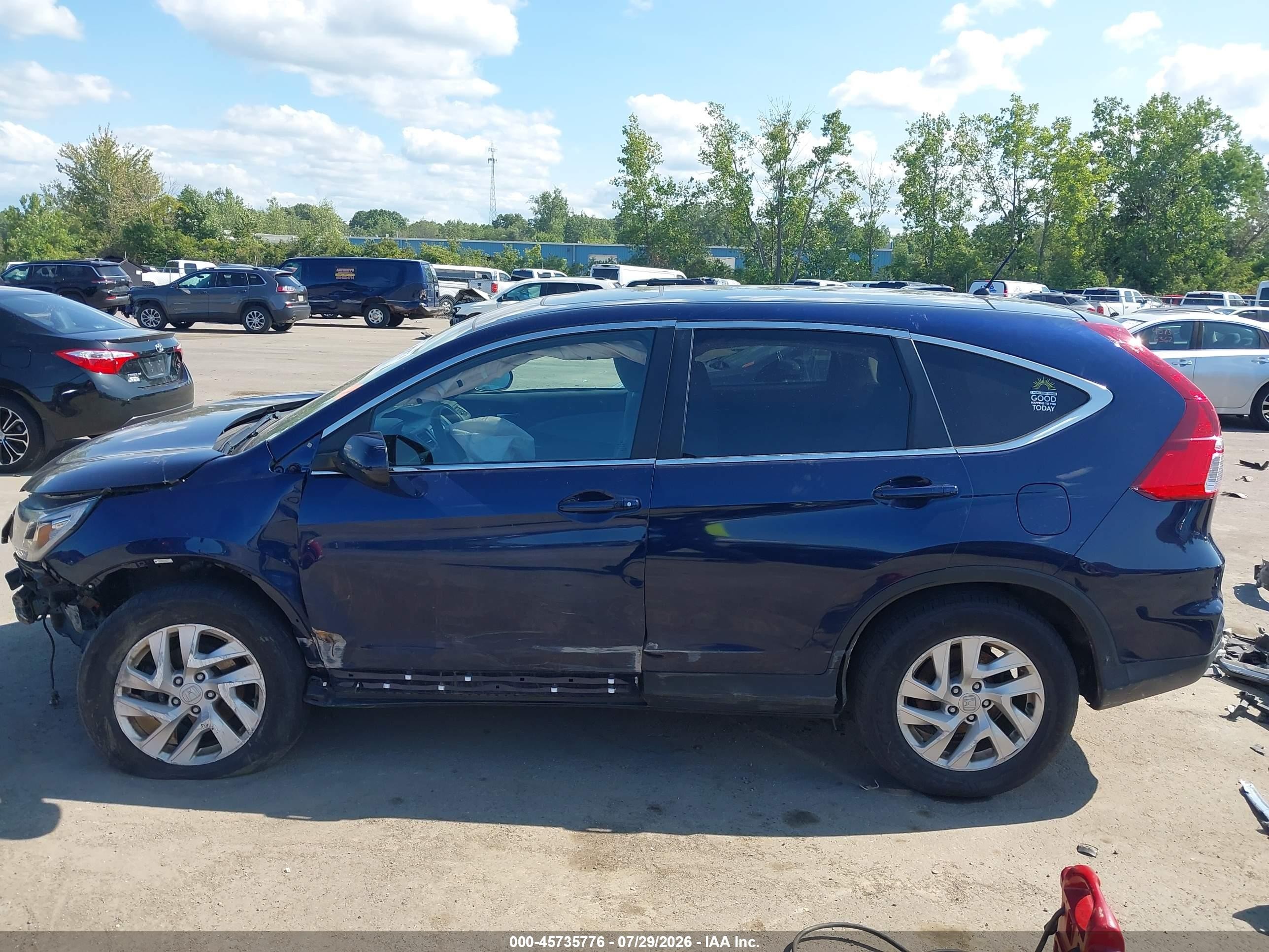 2015 Honda Cr-v Ex Dark Blue vin: 2HKRM4H55FH691153