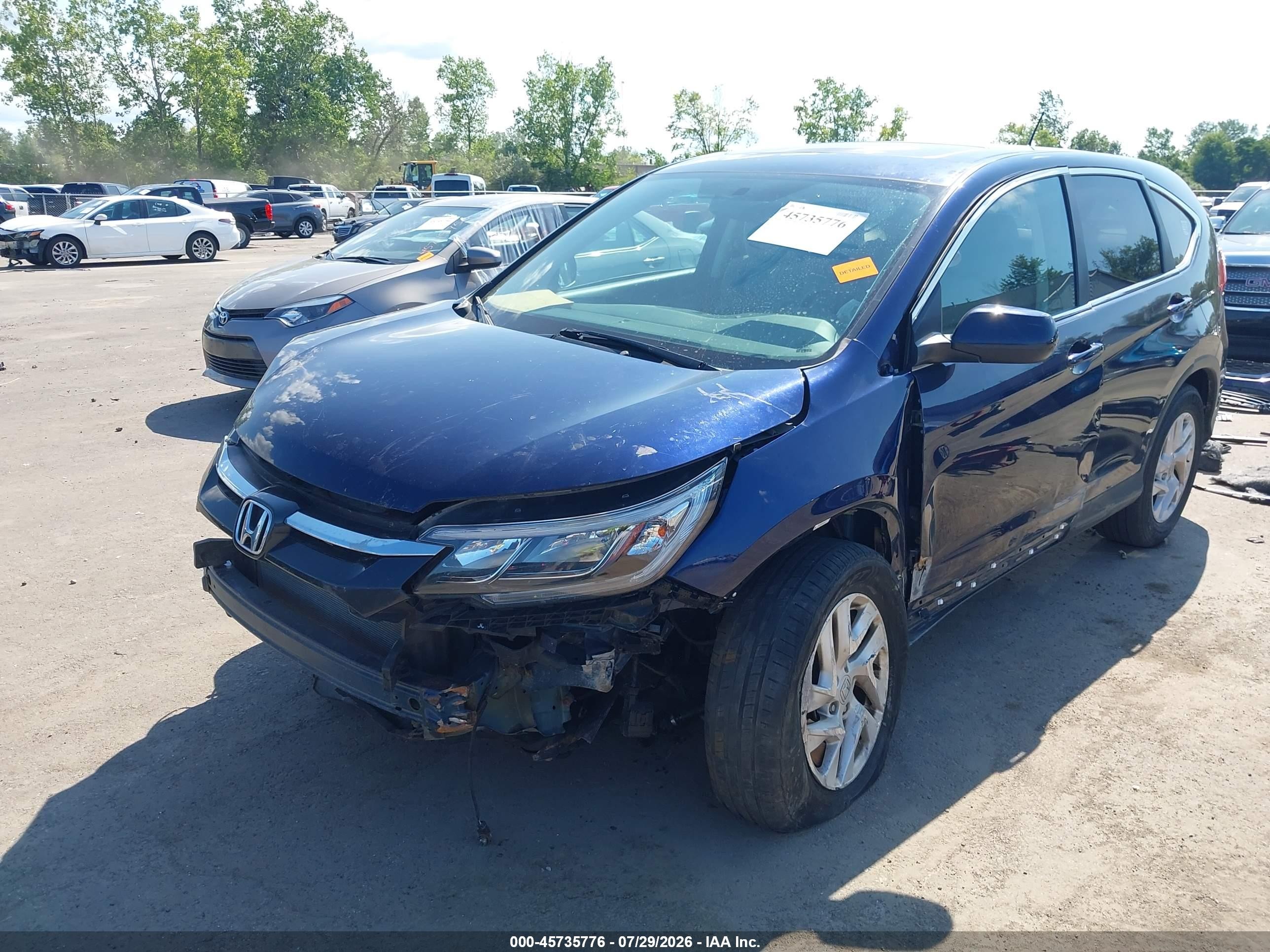 2015 Honda Cr-v Ex Dark Blue vin: 2HKRM4H55FH691153