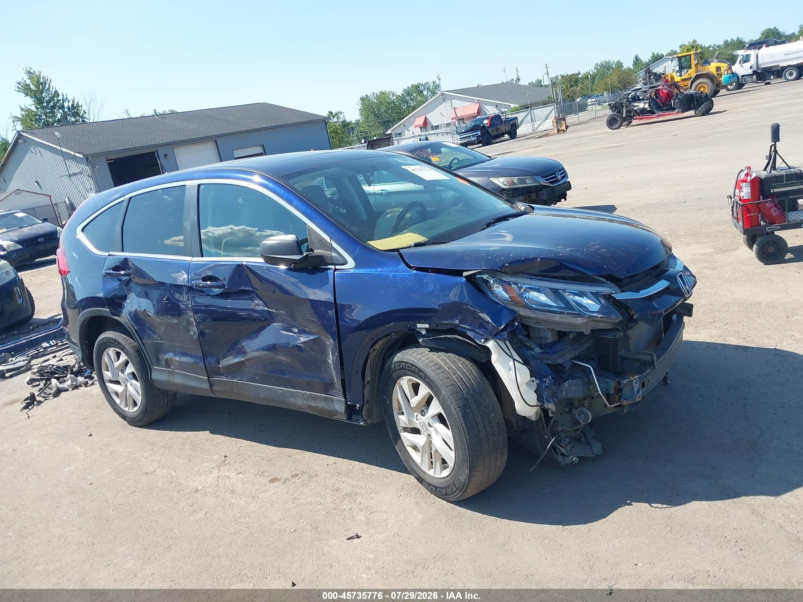 2015 Honda Cr-v Ex Dark Blue vin: 2HKRM4H55FH691153