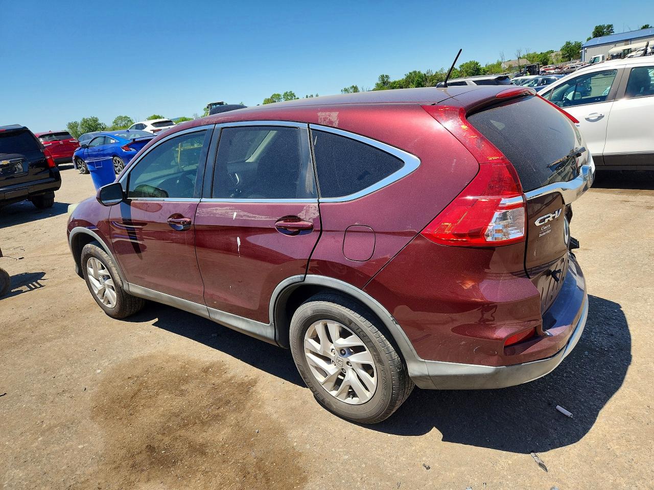 2015 Honda Cr-v Ex Maroon vin: 2HKRM4H55FH699155