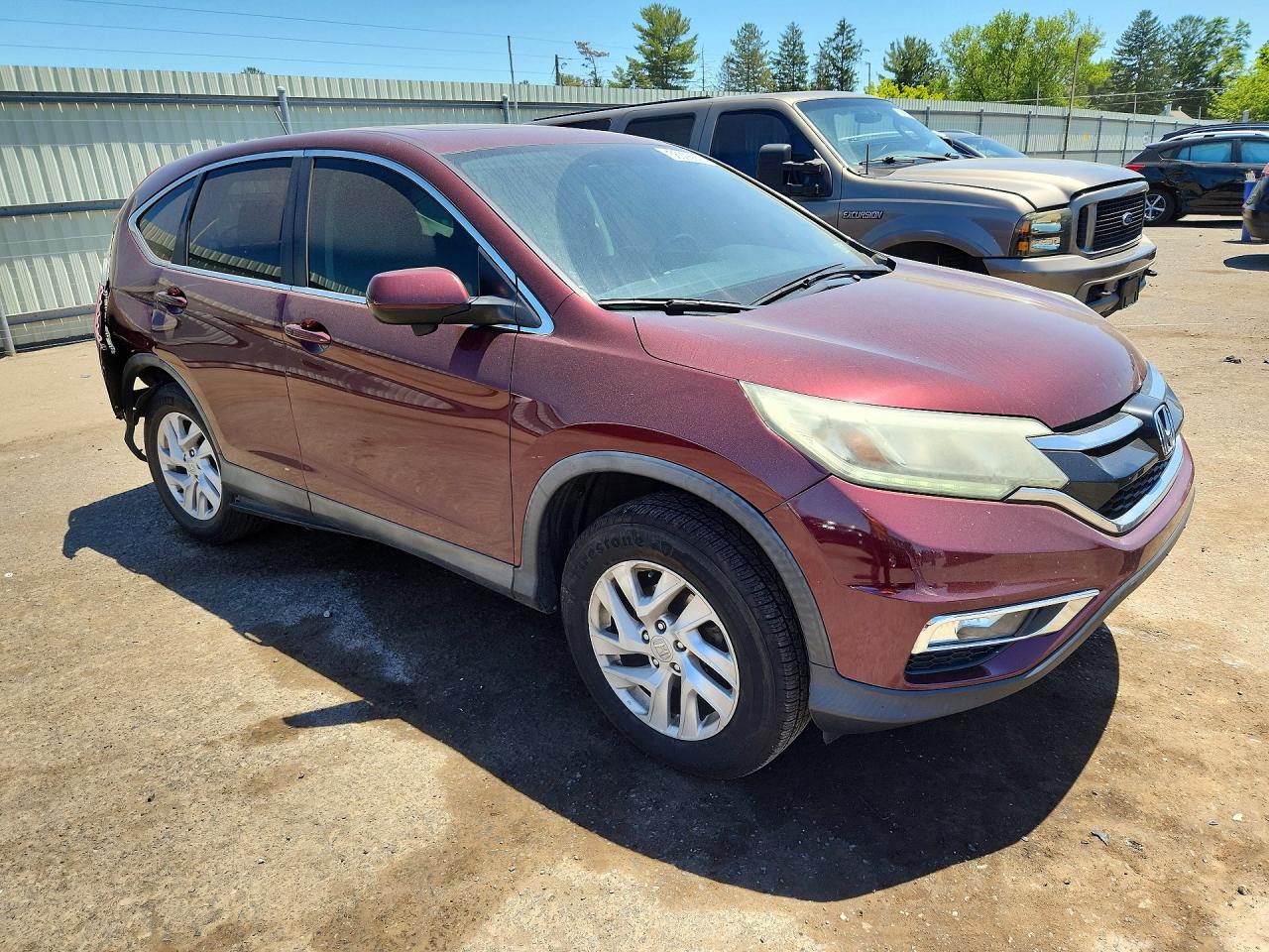 2015 Honda Cr-v Ex Maroon vin: 2HKRM4H55FH699155