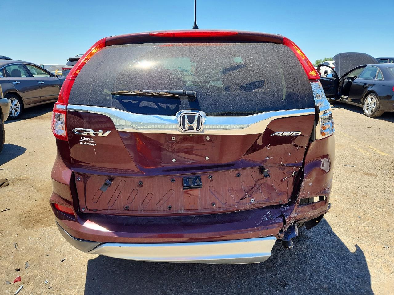 2015 Honda Cr-v Ex Maroon vin: 2HKRM4H55FH699155