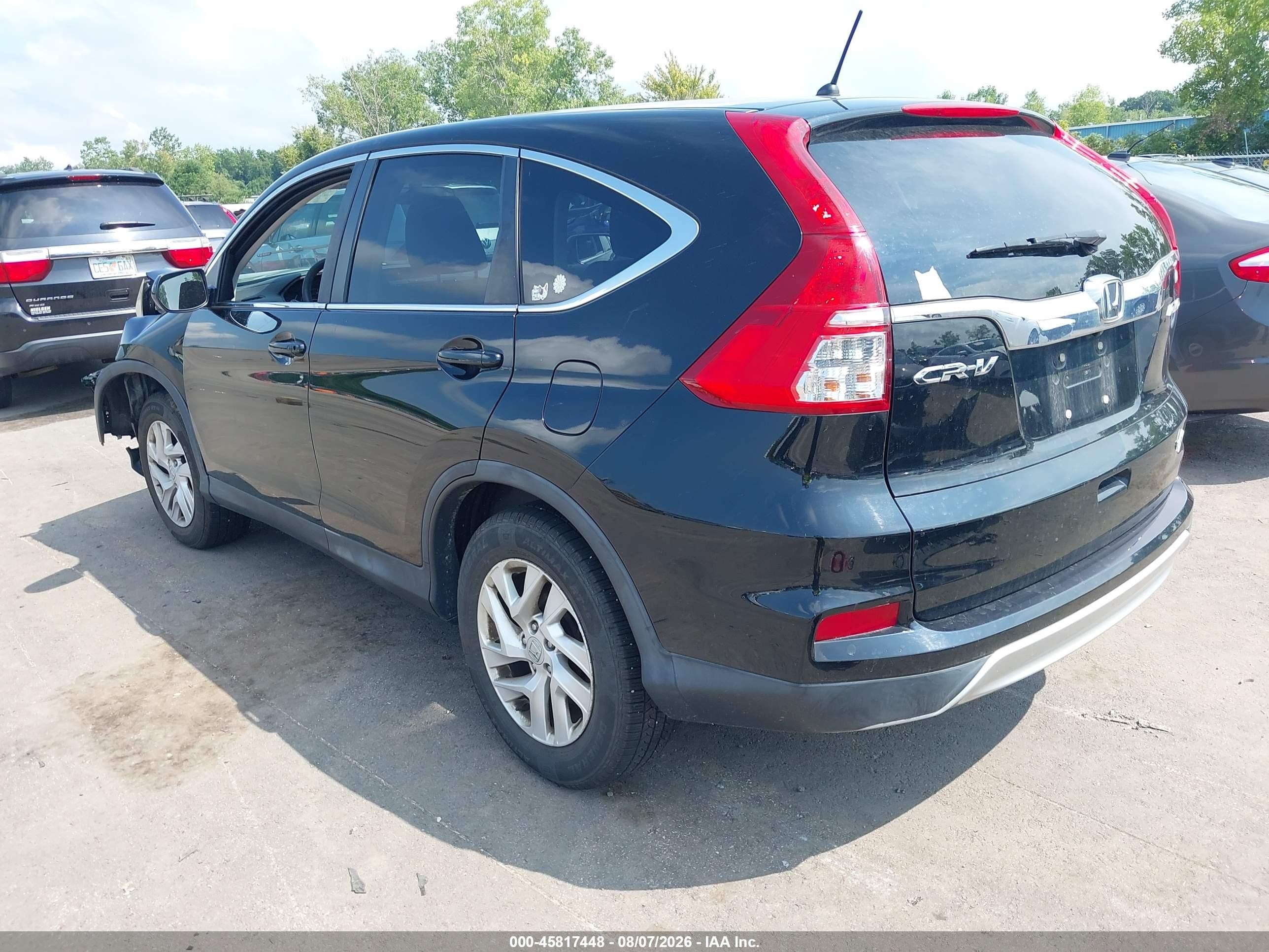 2015 Honda Cr-v Ex Черный vin: 2HKRM4H55FH699804