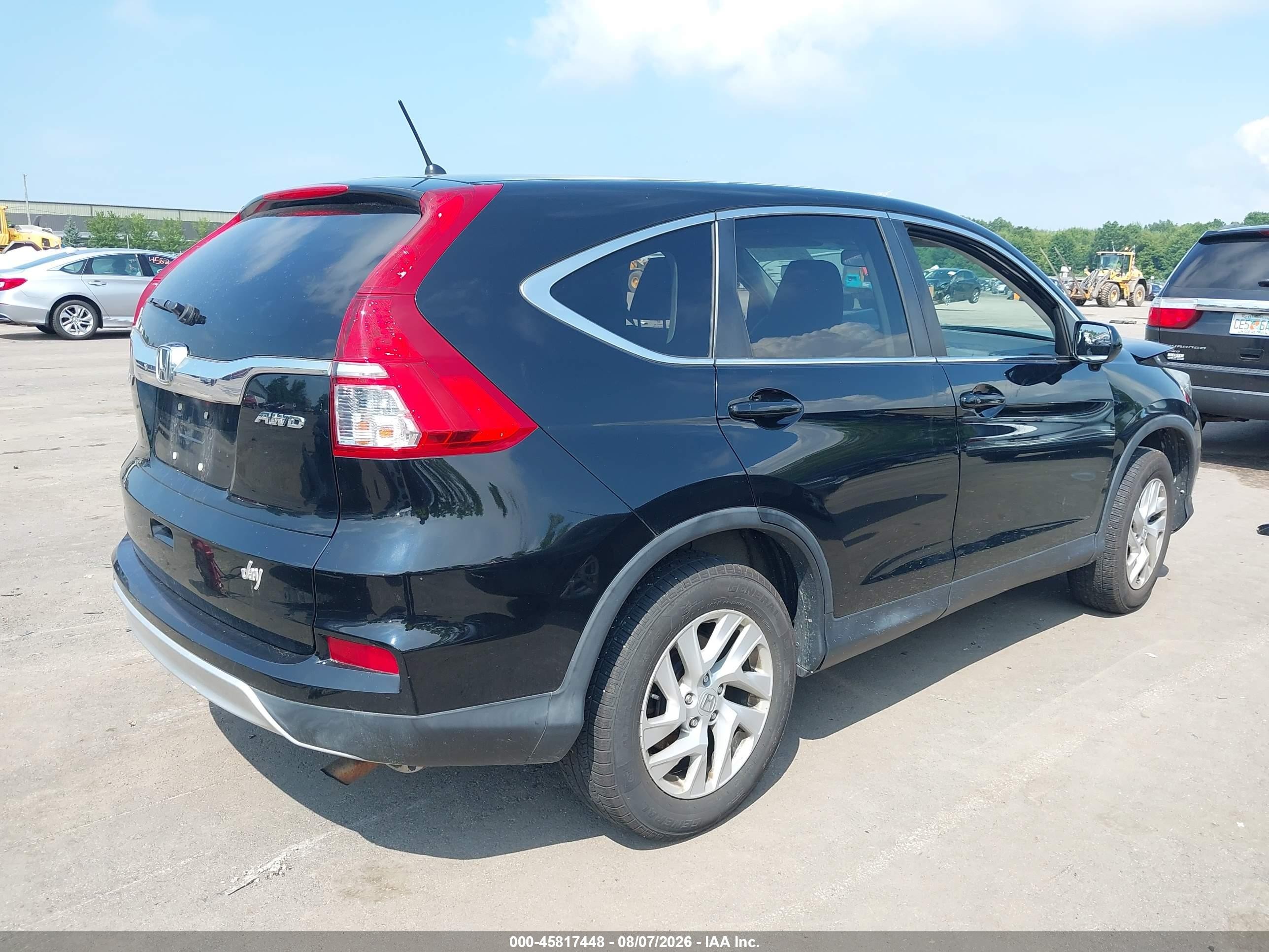 2015 Honda Cr-v Ex Черный vin: 2HKRM4H55FH699804