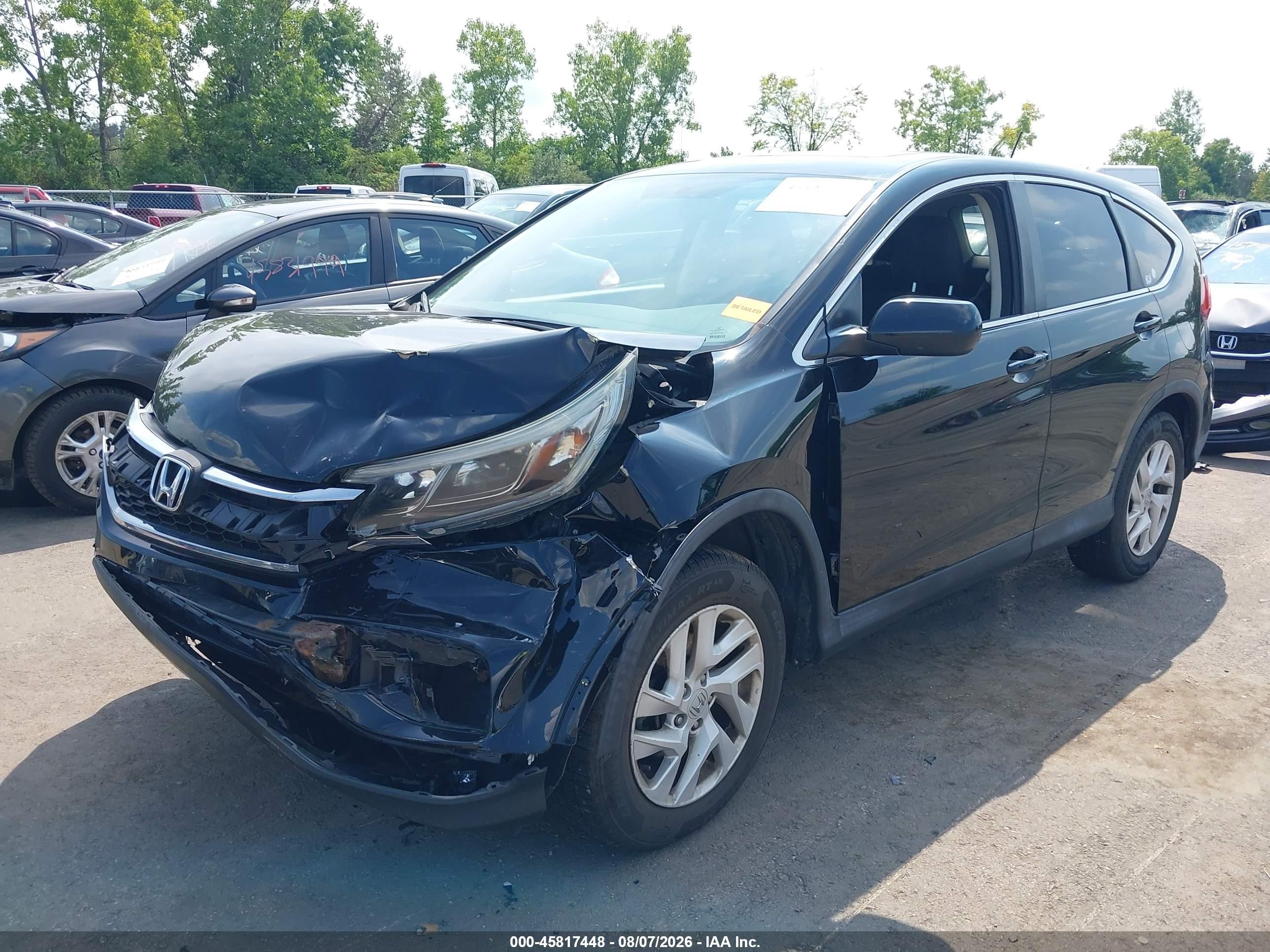 2015 Honda Cr-v Ex Черный vin: 2HKRM4H55FH699804