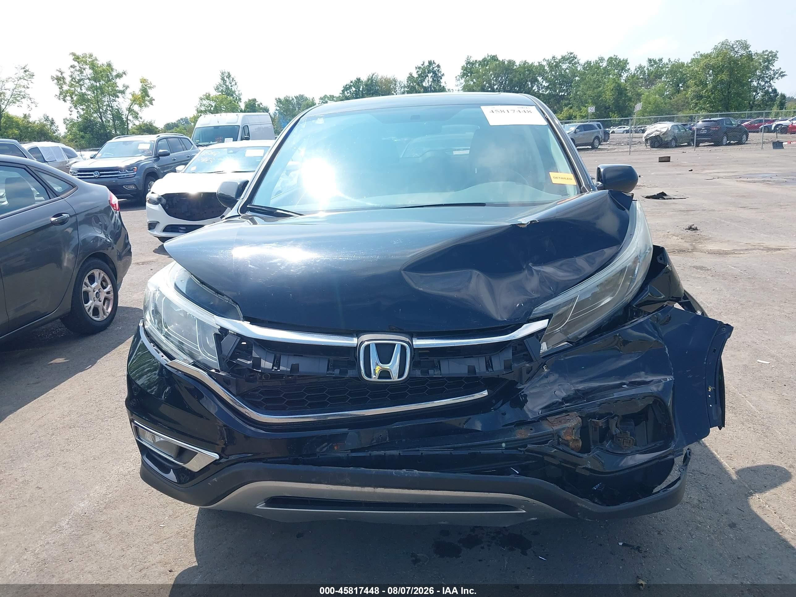 2015 Honda Cr-v Ex Черный vin: 2HKRM4H55FH699804